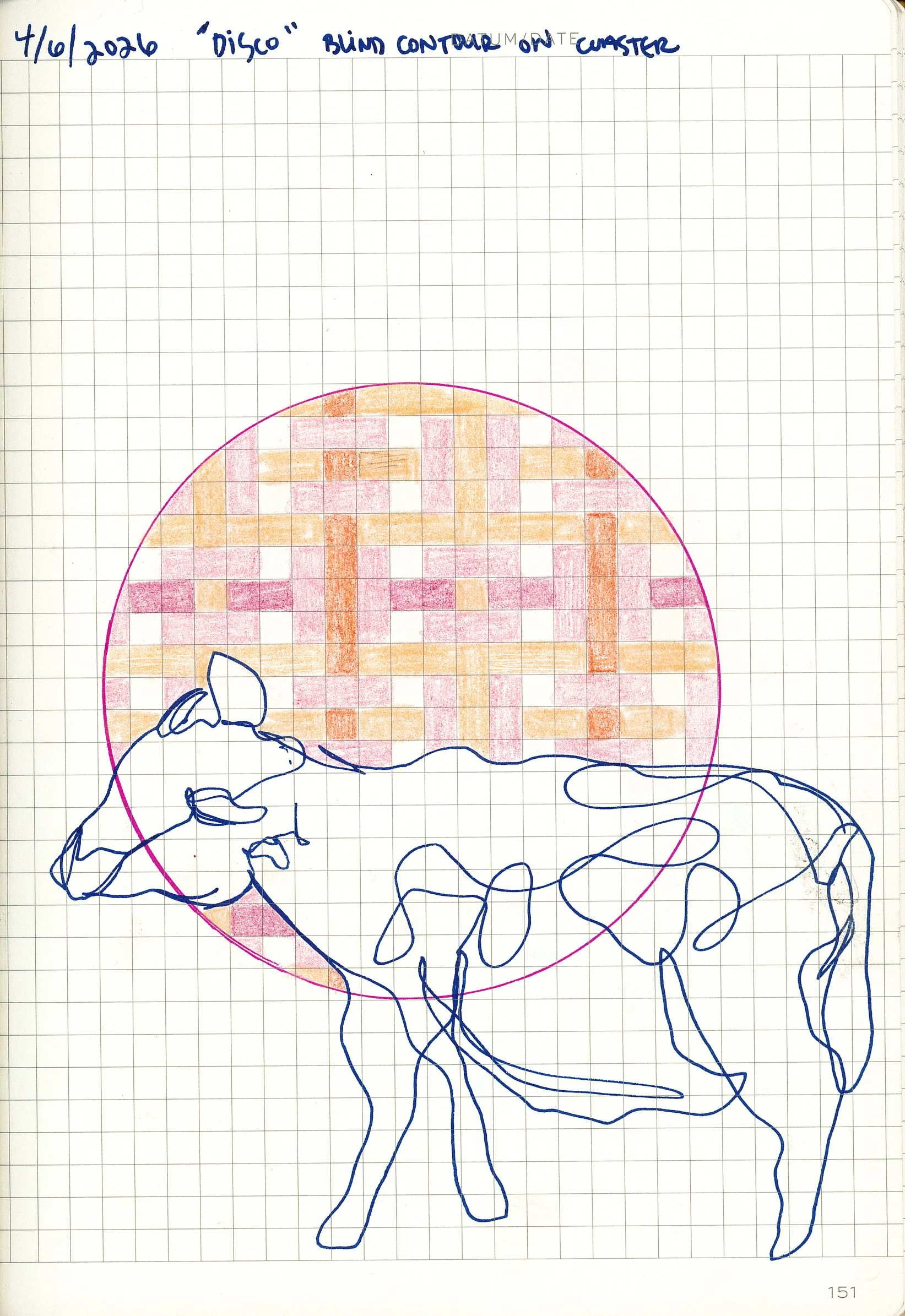 Drawing #44: "Disco", April 6