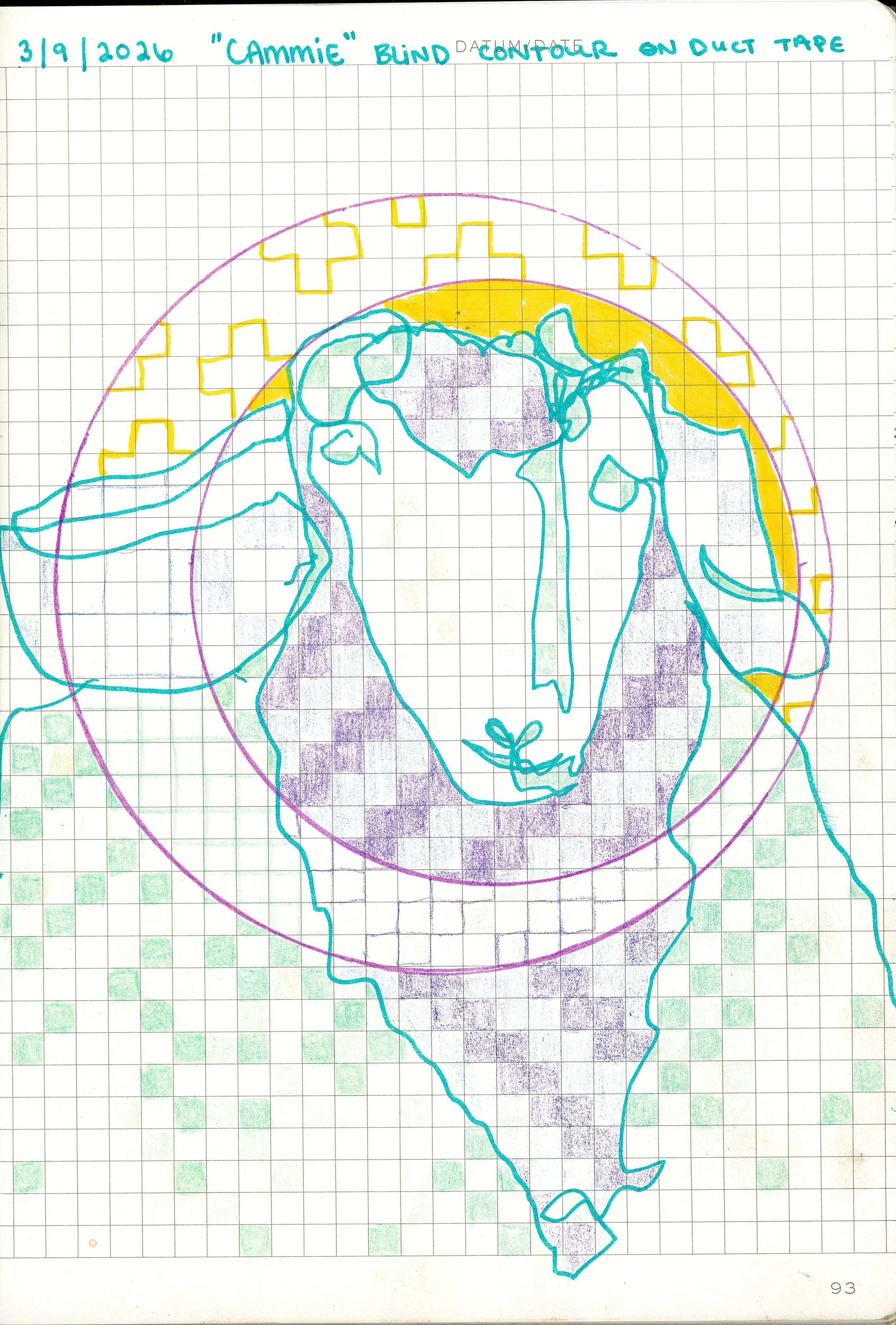 Drawing #16: "Cammie" March 9