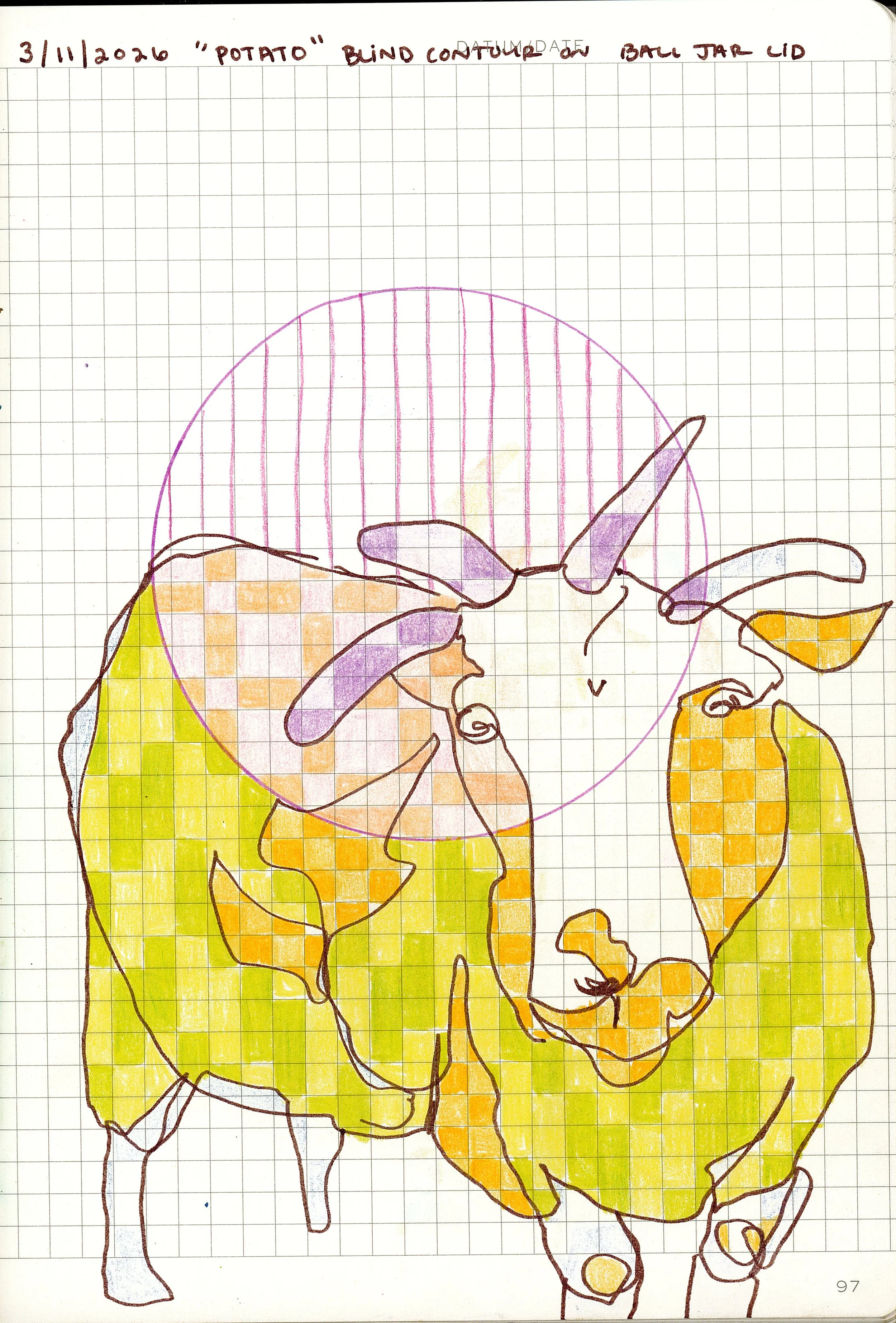 Drawing #18: "Potato" March 11