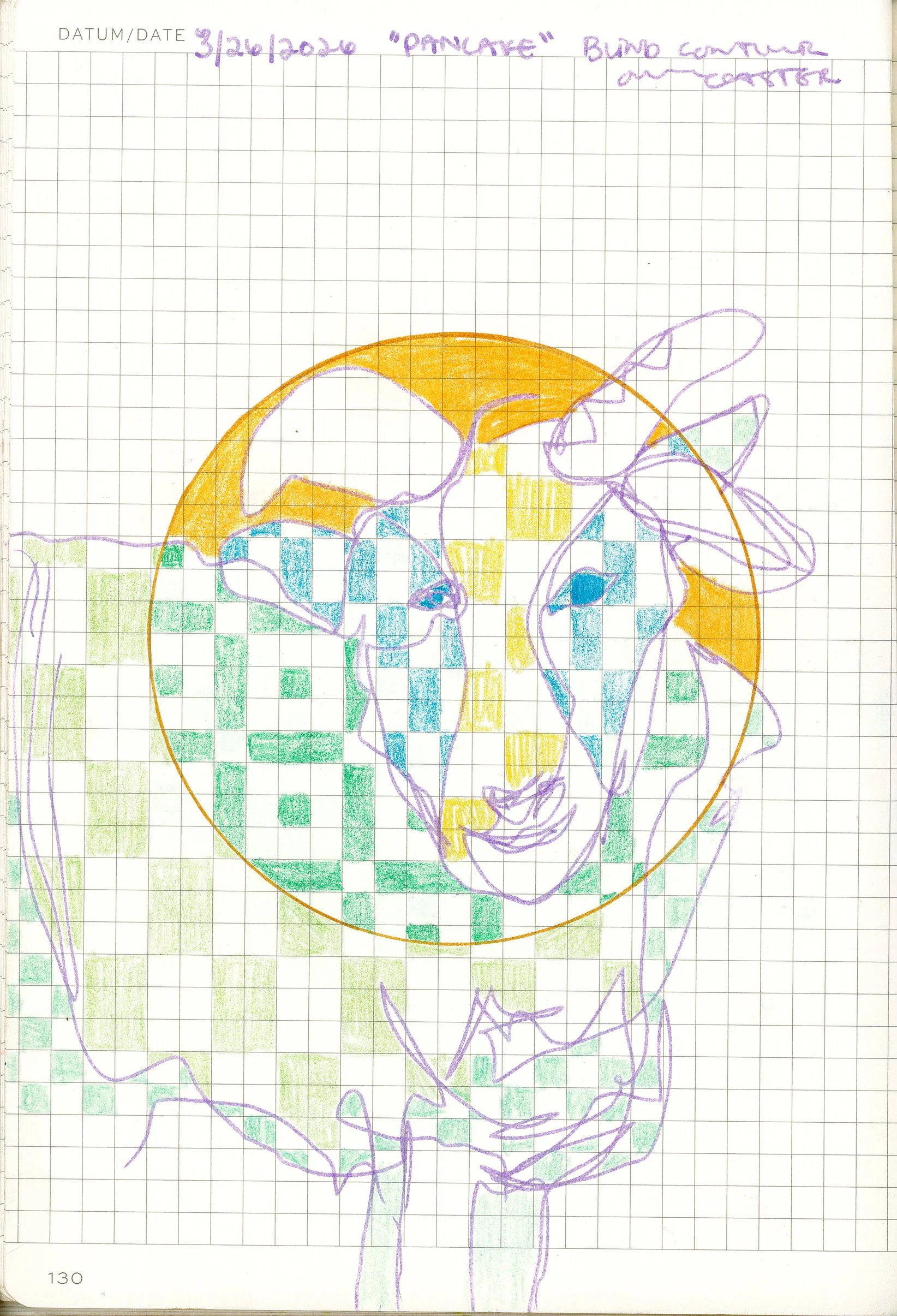 Drawing #33: "Pancake", March 26