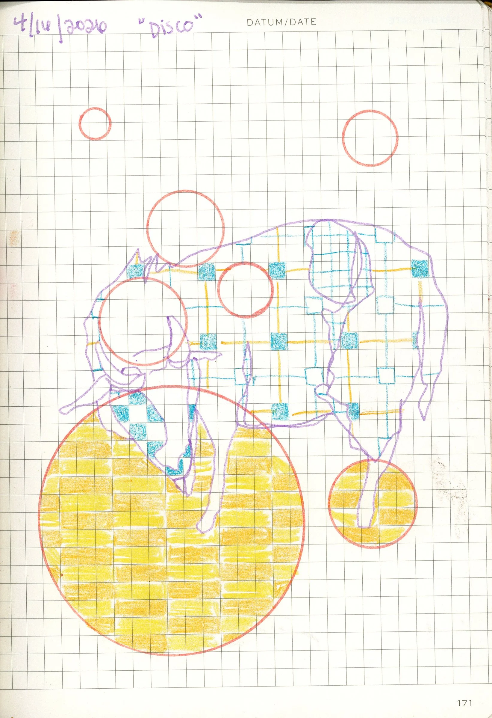 Drawing #54: "Disco", April 16