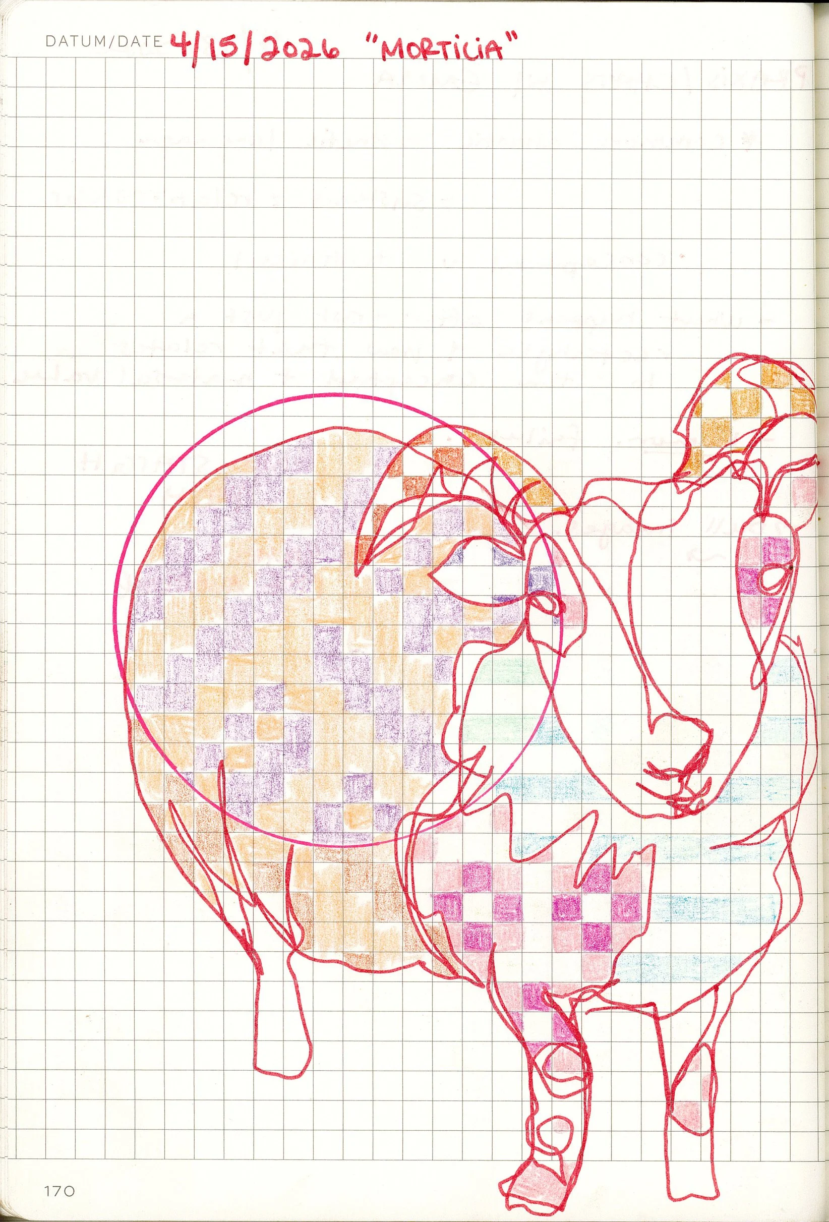 Drawing #53: "Morticia", April 15