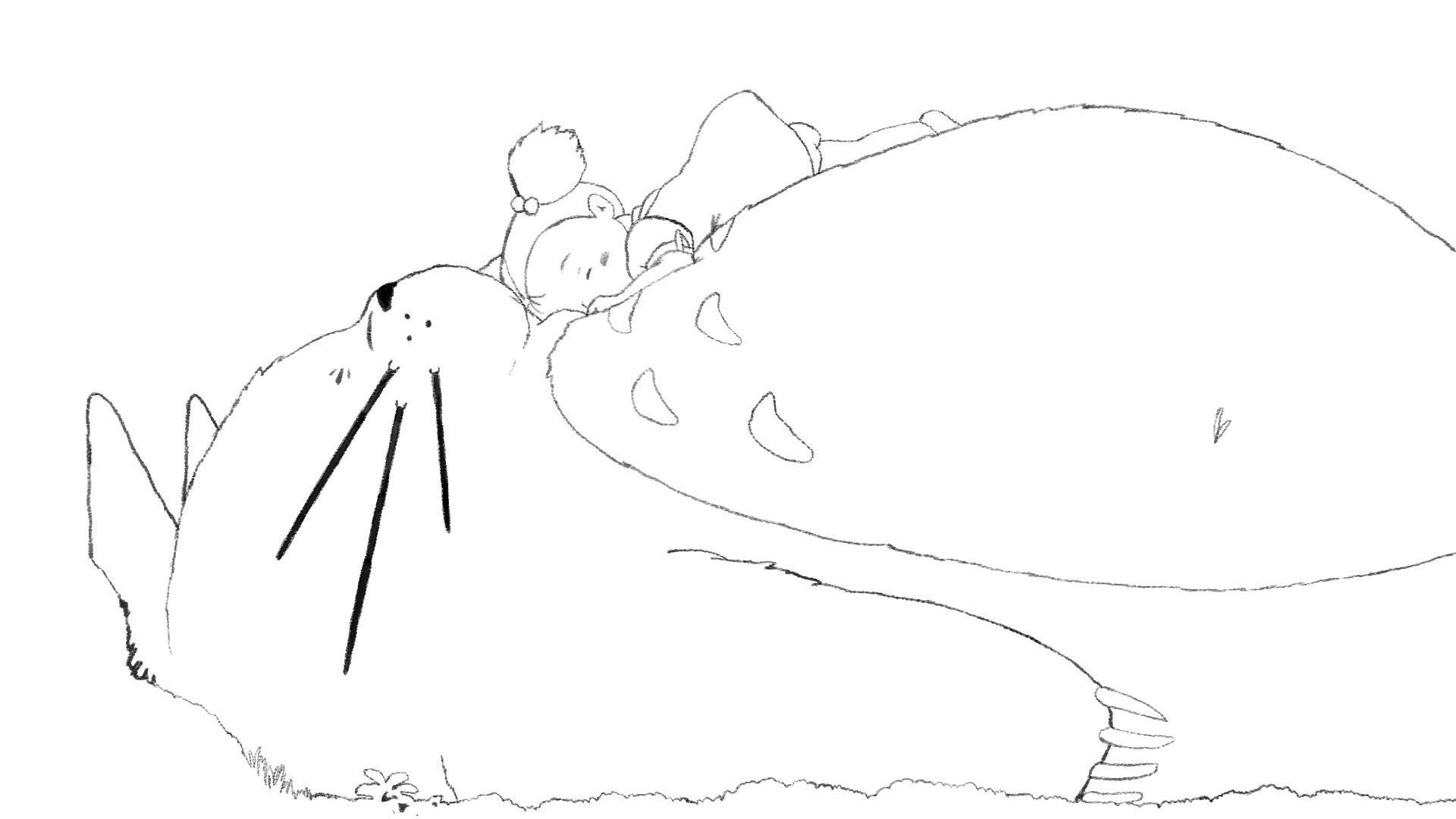 Character calculate Totoro and little girl.jpg