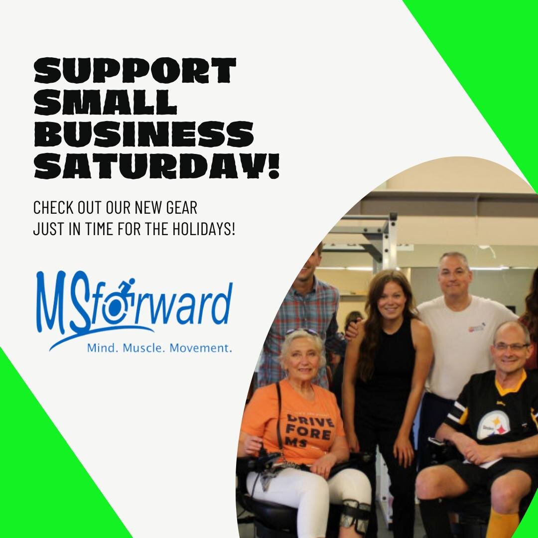 Support MSForward this Small Business Saturday by checking out our new gear! 

We have new arrivals that are here just in time for the holidays! Check them out now at www.msforward.org/shop! 

#smallbusinesssaturdaysale