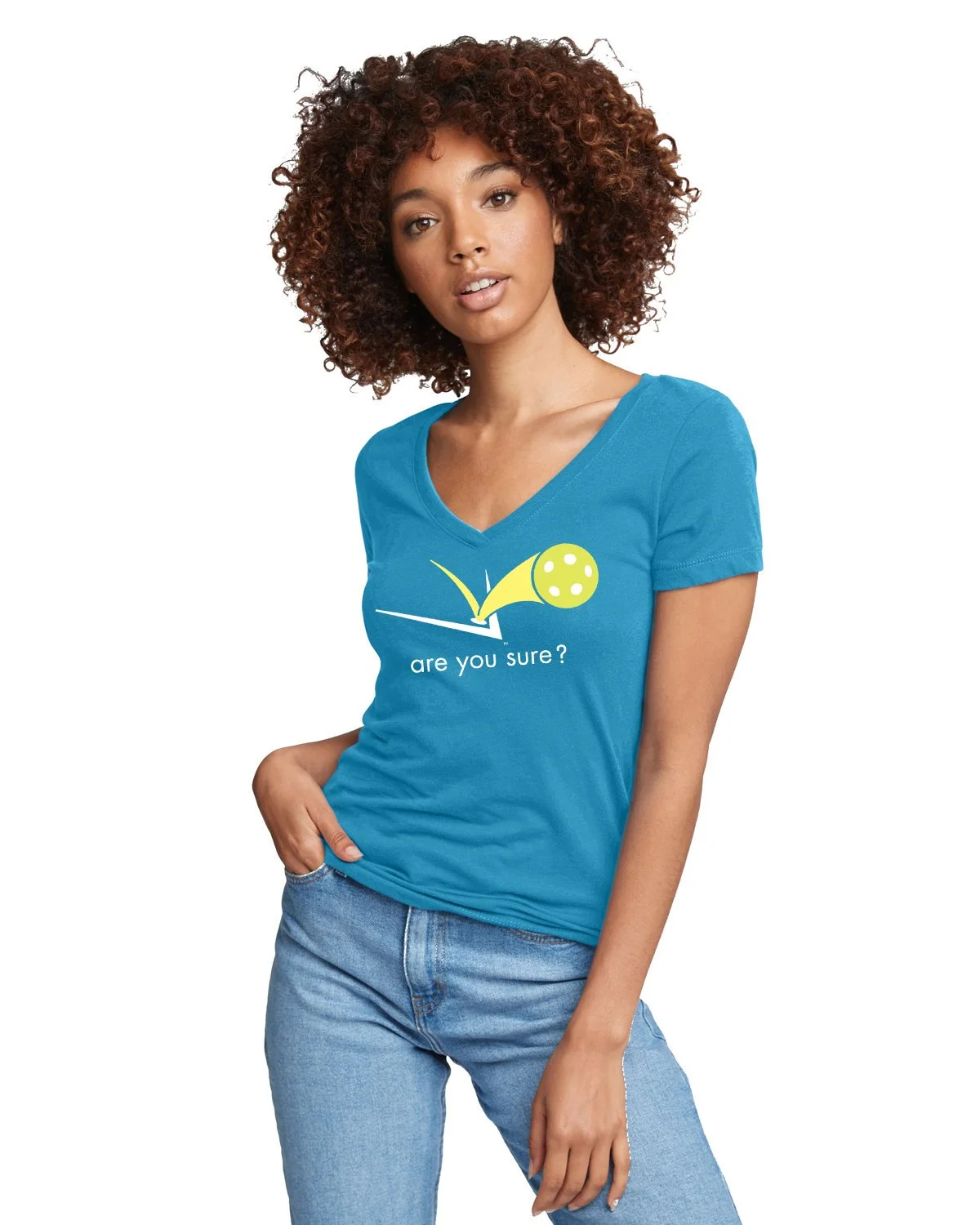 Women’s Ideal Pickleball V-Neck Tee