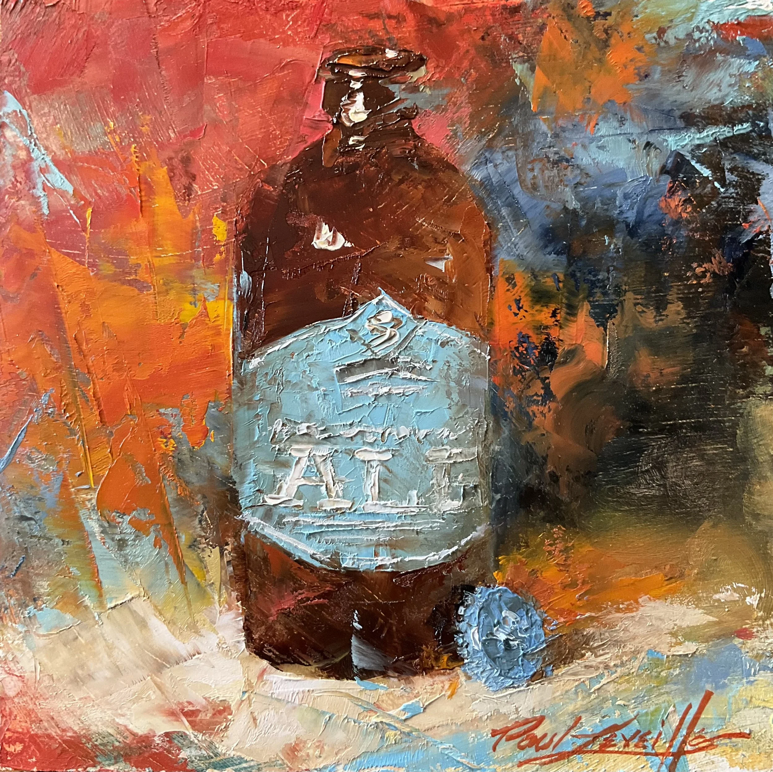 BLUE BOY, Oil, 6x6