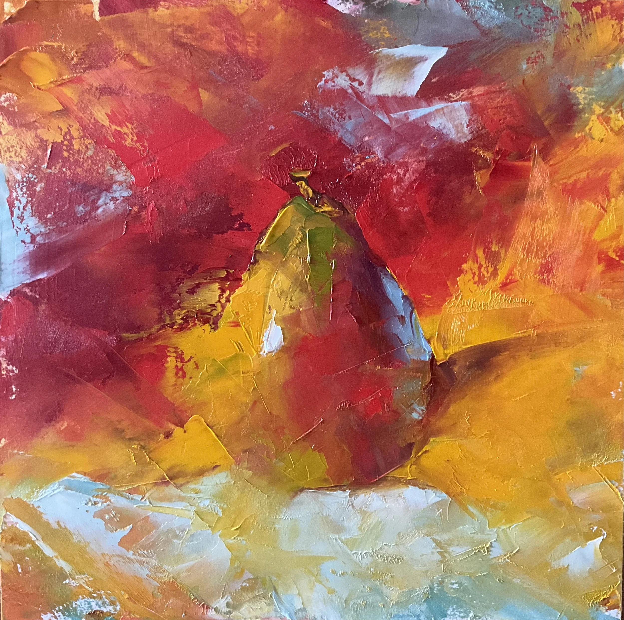 RIPE RED, Oil, 8x8