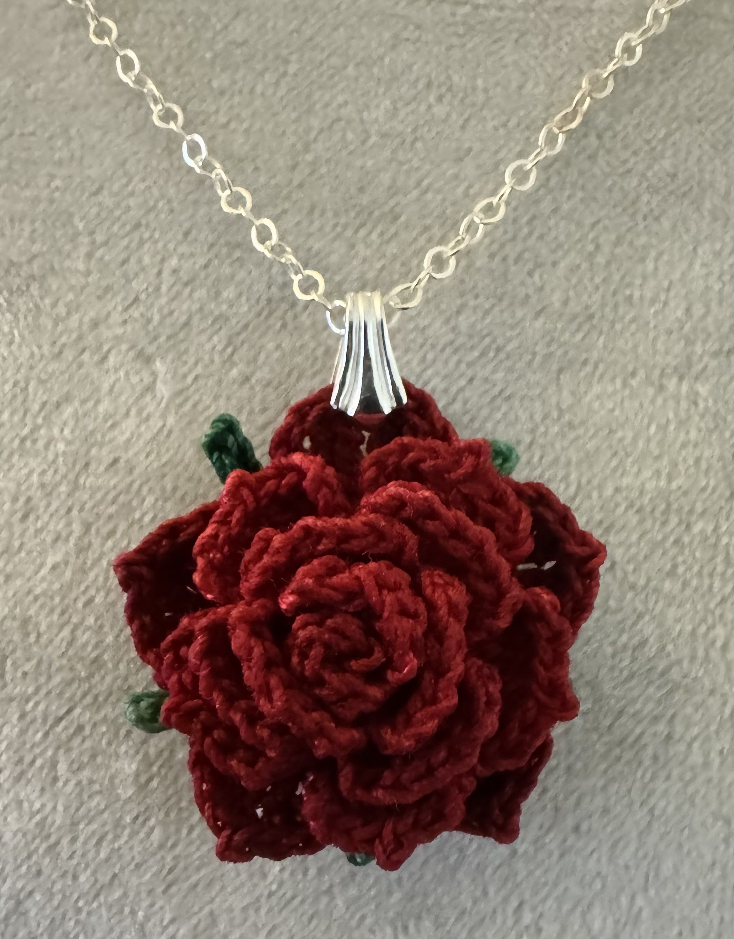 Full Bloom Rose Pendant