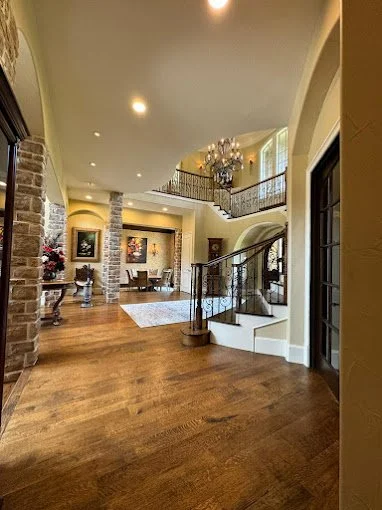 Picture of a living room after a deep cleaning in Colleyville, Texas