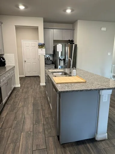 Kitchen after deep cleaning in Lake Dallas, Texas