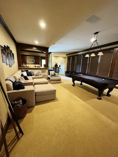 Game room after a deep cleaning in Grapevine, Texas