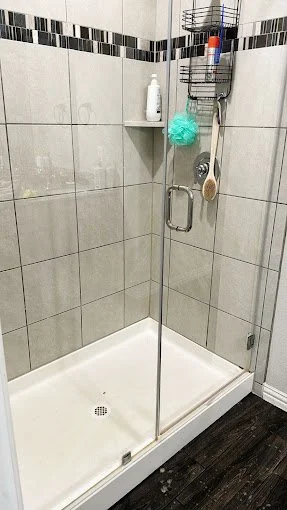 Bathroom after a post-remodel cleaning in Coppell, Texas