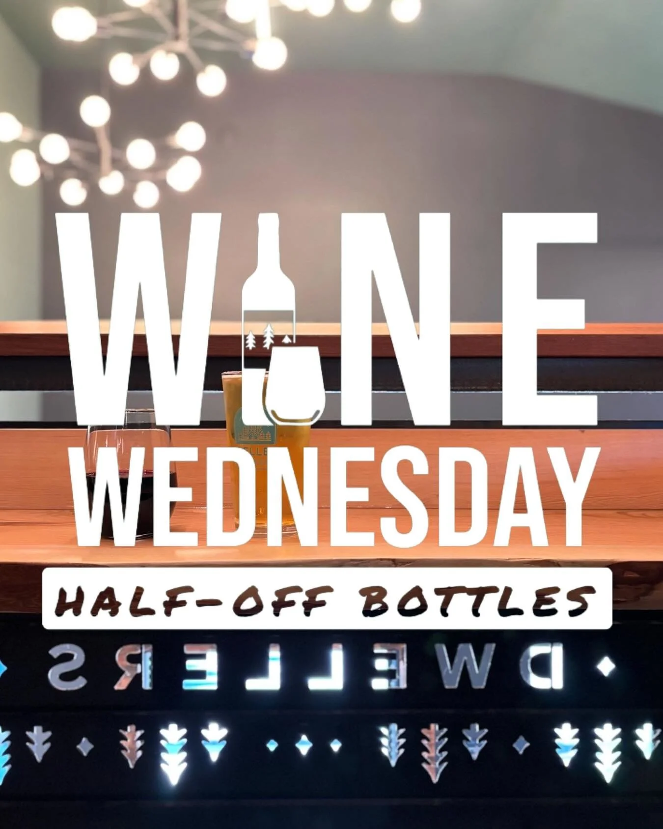 WINE WEDNESDAY | ALL DAY

Enjoy half-off bottles of wine all day every Wednesday, so round up your crew and sip your way through the week at Dwellers!