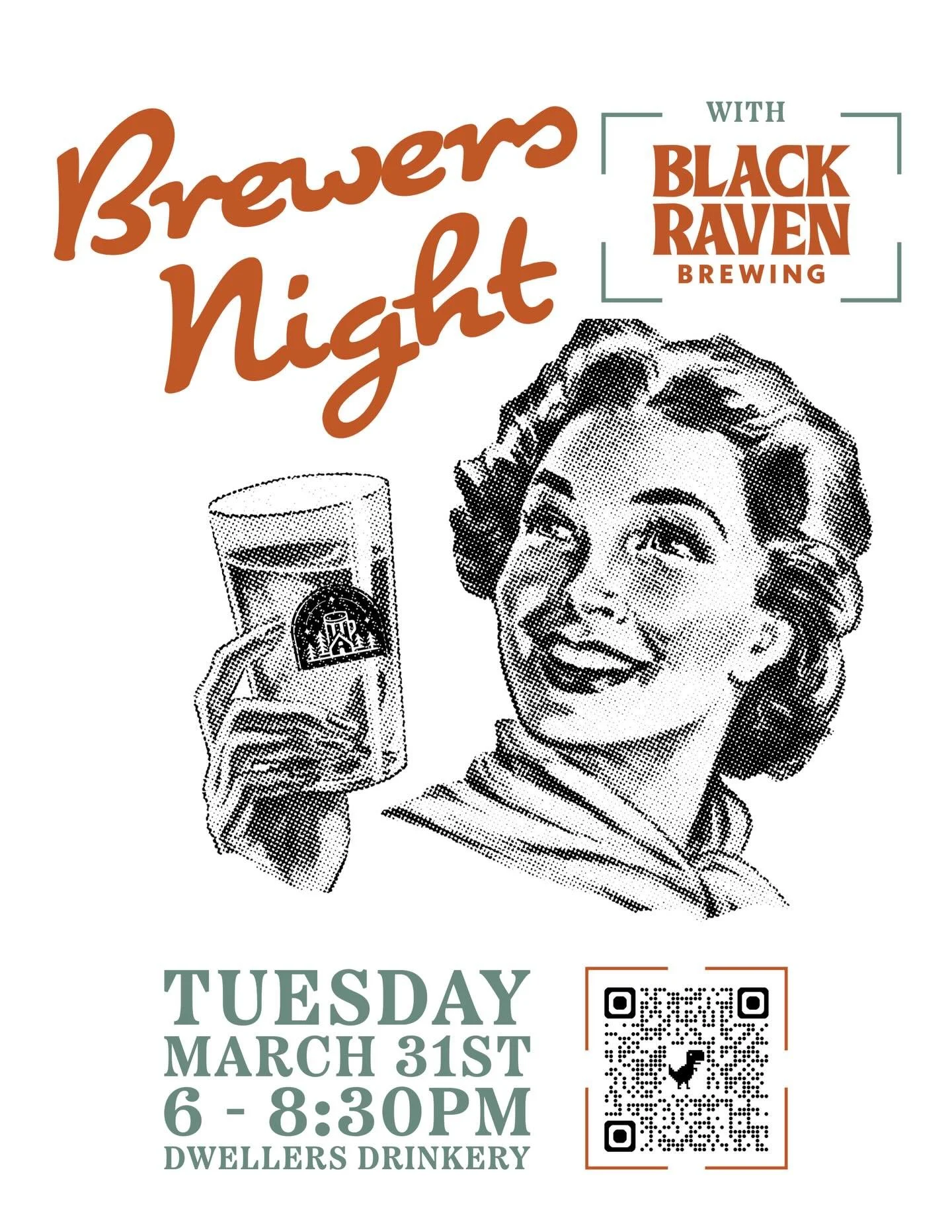 We are so thrilled to have @blackravenbrewing visiting @dwellersdrinkery for Brewers Night on Tuesday March 31st!