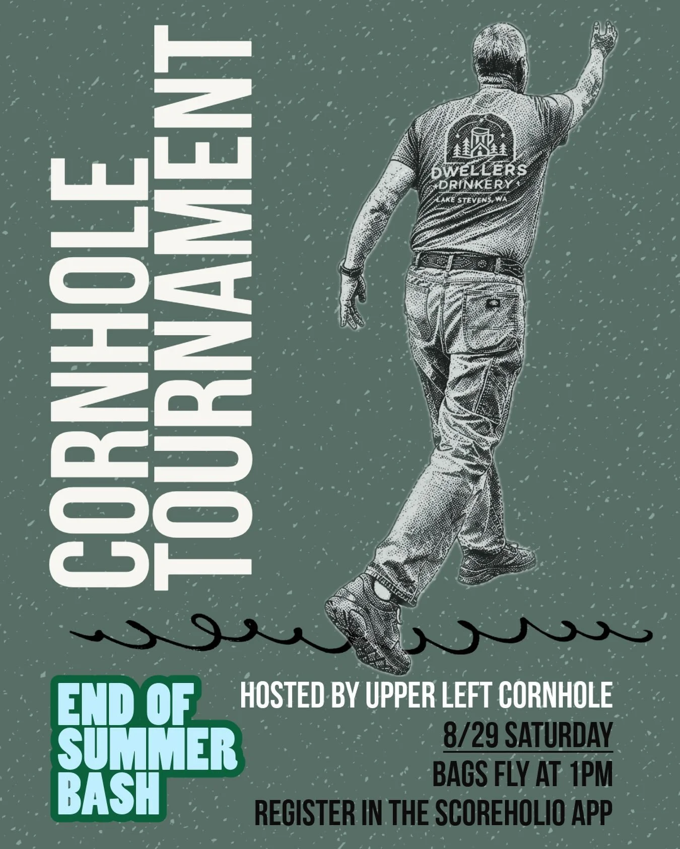 CORNHOLE TOURNAMENT WITH UPPER LEFT CORNHOLE 8/29 this weekend!

Check-in at 12:30pm, bags fly at 1pm. 

Four games of round robin followed by a double elimination bracket for 6 games guaranteed! If we can get 12+ teams we will split into an upper an