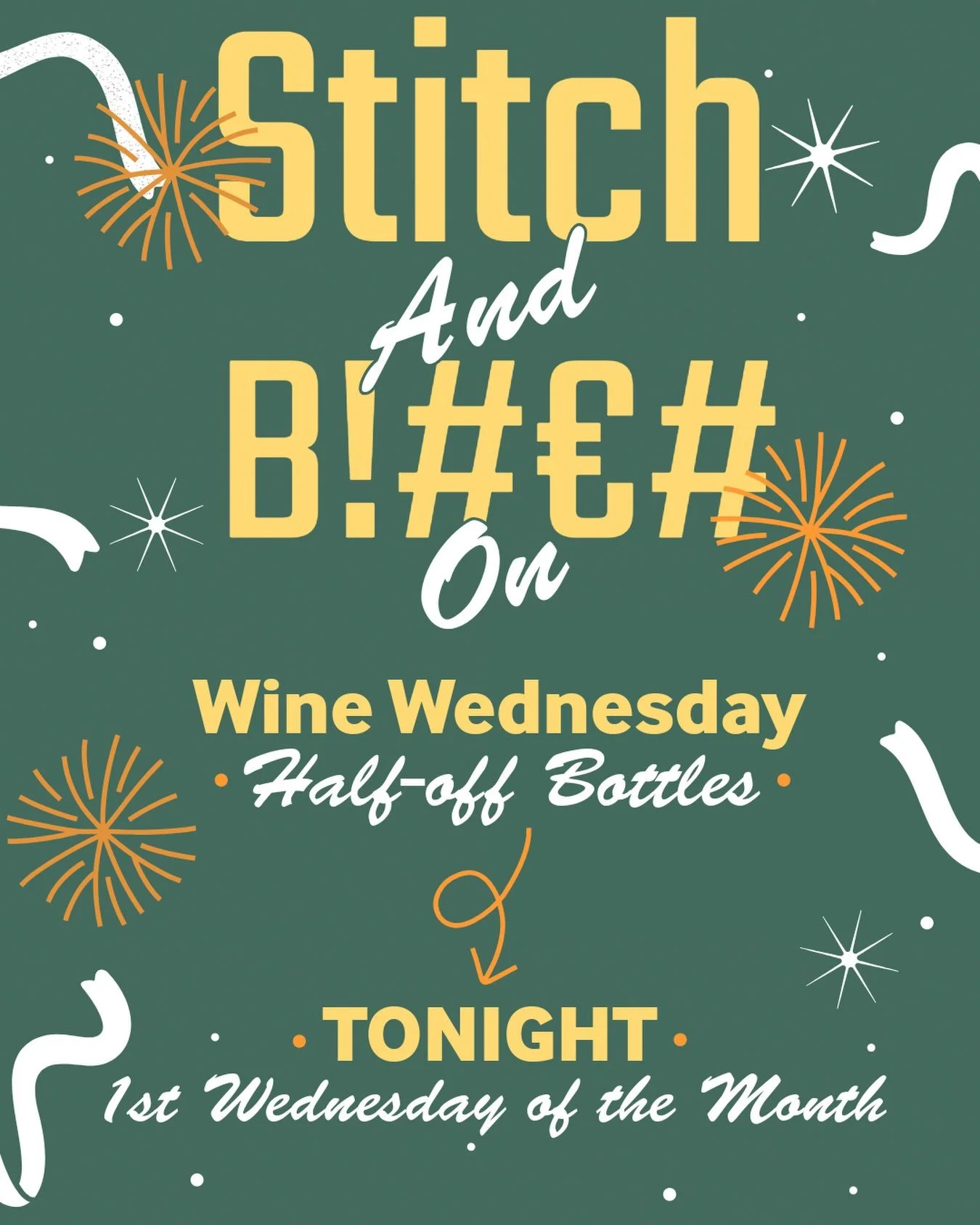 Come tinker on a craft project with us! Embroidery, knit, crochet, coloring book, scrapbook, we welcome all kinds of crafters! See you tonight at 7pm ❤️