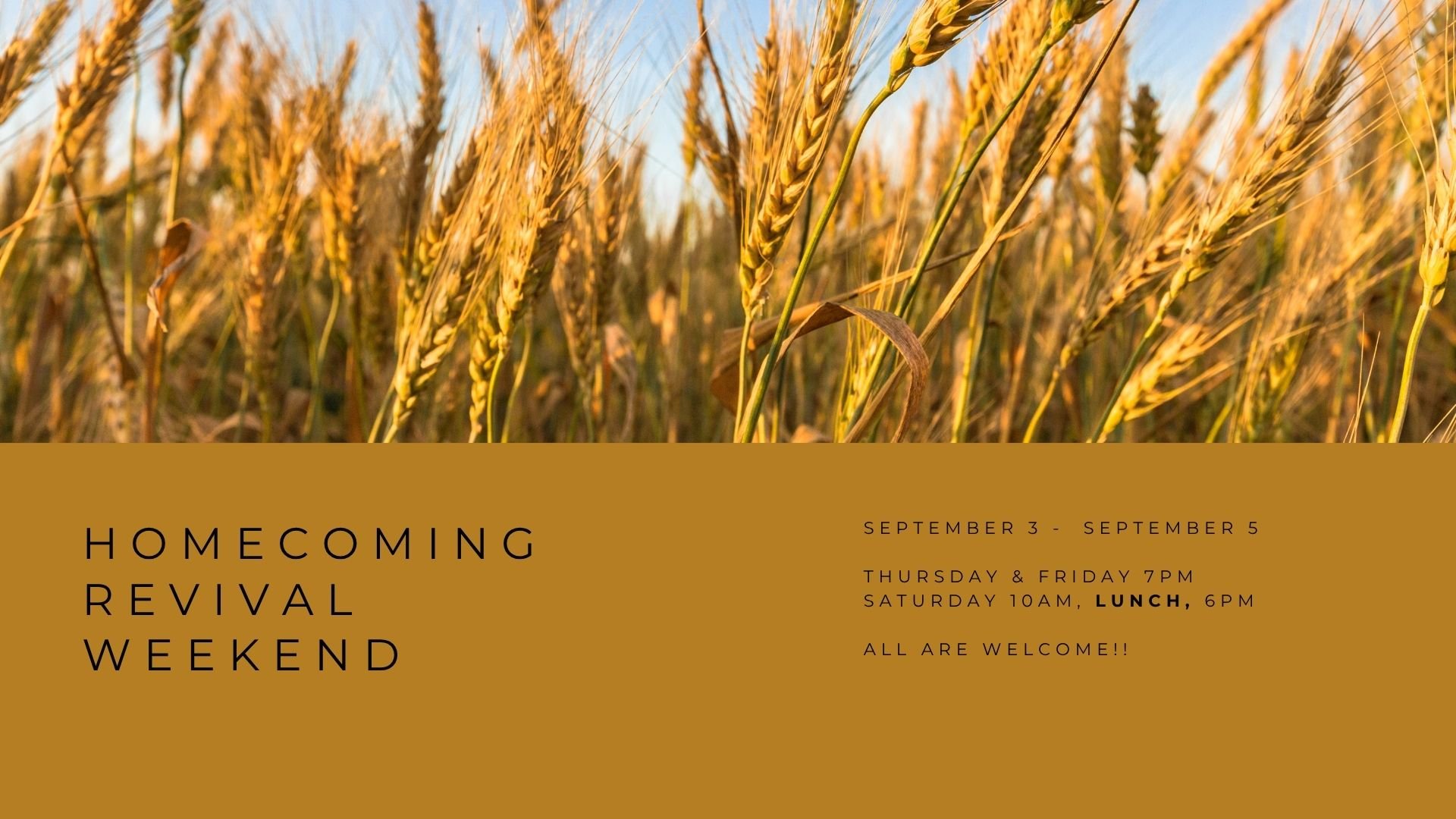 Homecoming Revival Weekend