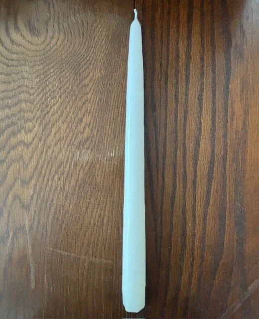 White Taper Candle
