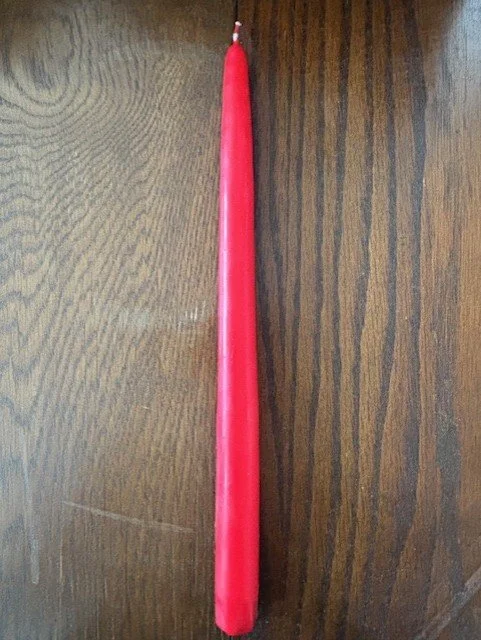 Red Taper Candle