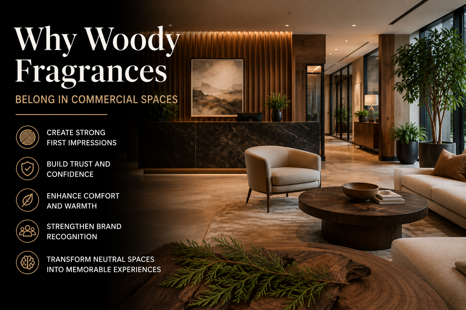 Why Woody Fragrances Belong in Commercial Spaces