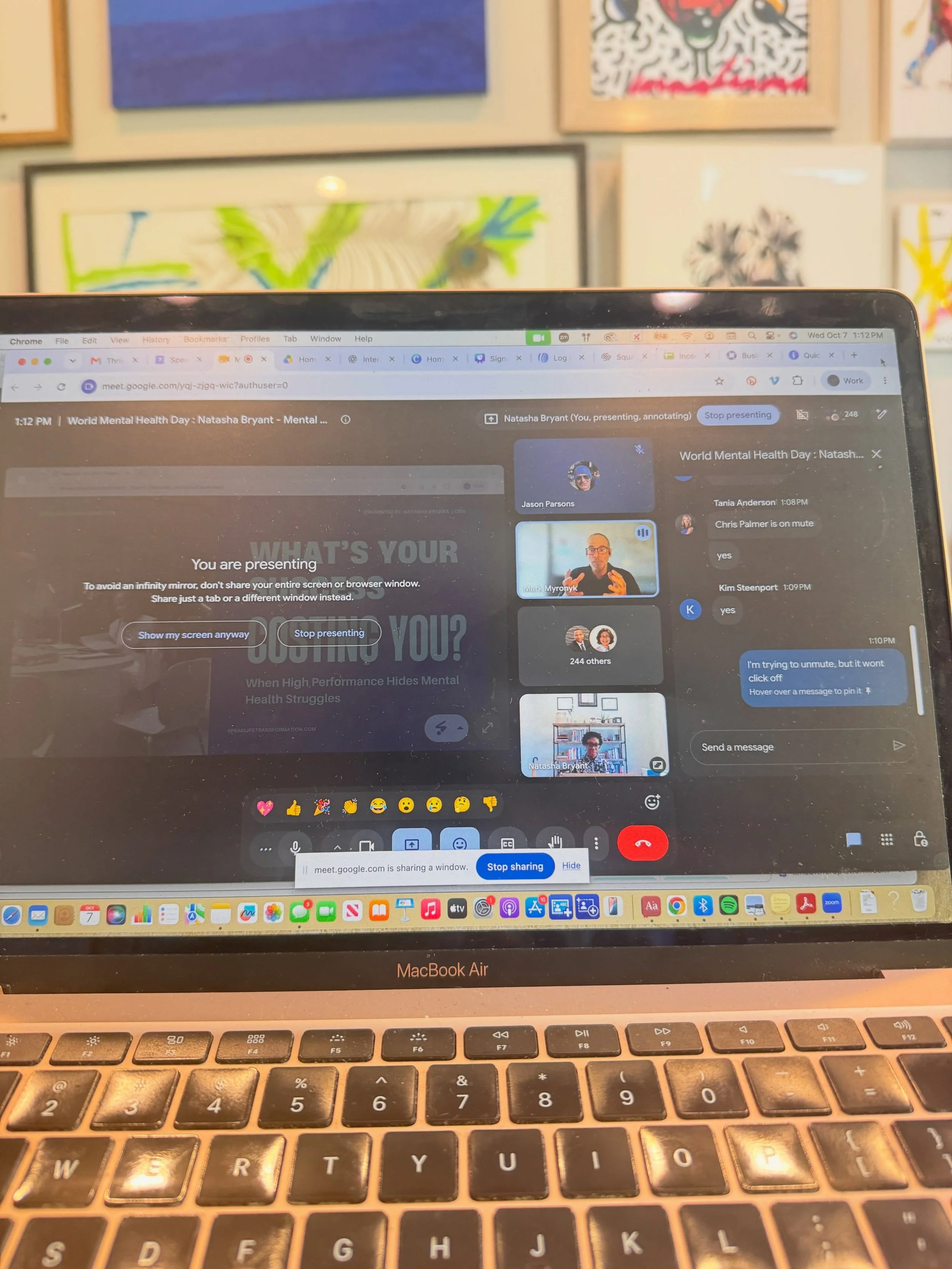 A little behind-the-scenes from my recent speaking engagement with Veolia Water Technologies for World Mental Health Day! 💚🎤

One of the conversations we had was about the invisible mental strain that often gets rewarded, especially in the workplac
