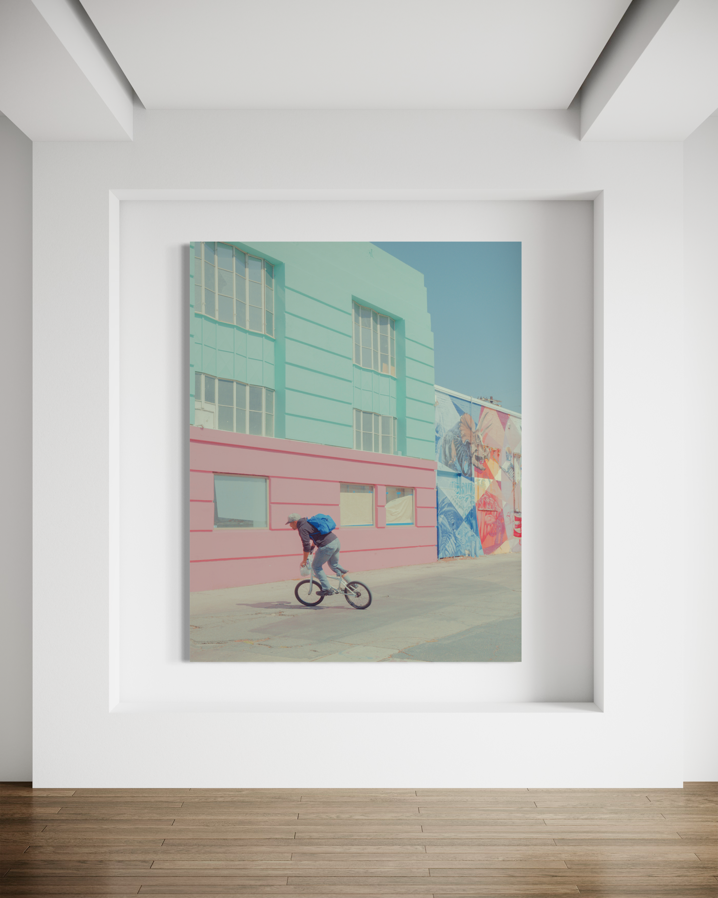 Bicycle Man, West Hollywood, Acrylic California, 2020-2.jpg