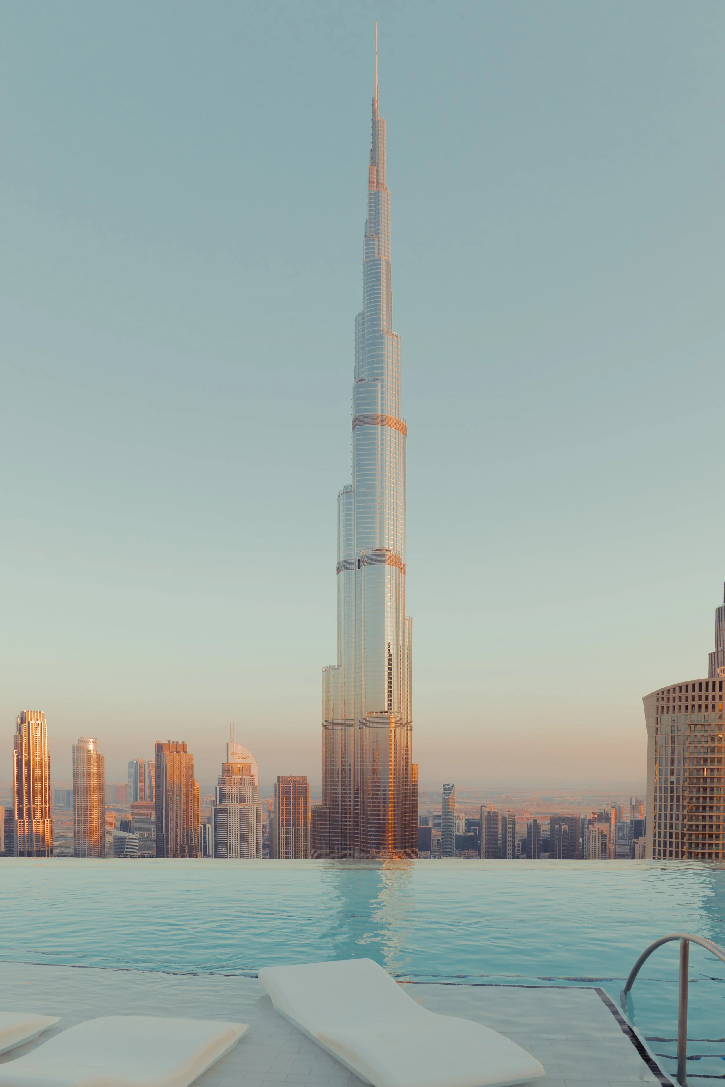 Burj Khalifa and Infinity Pool at Sunset, Dubai copy.jpg