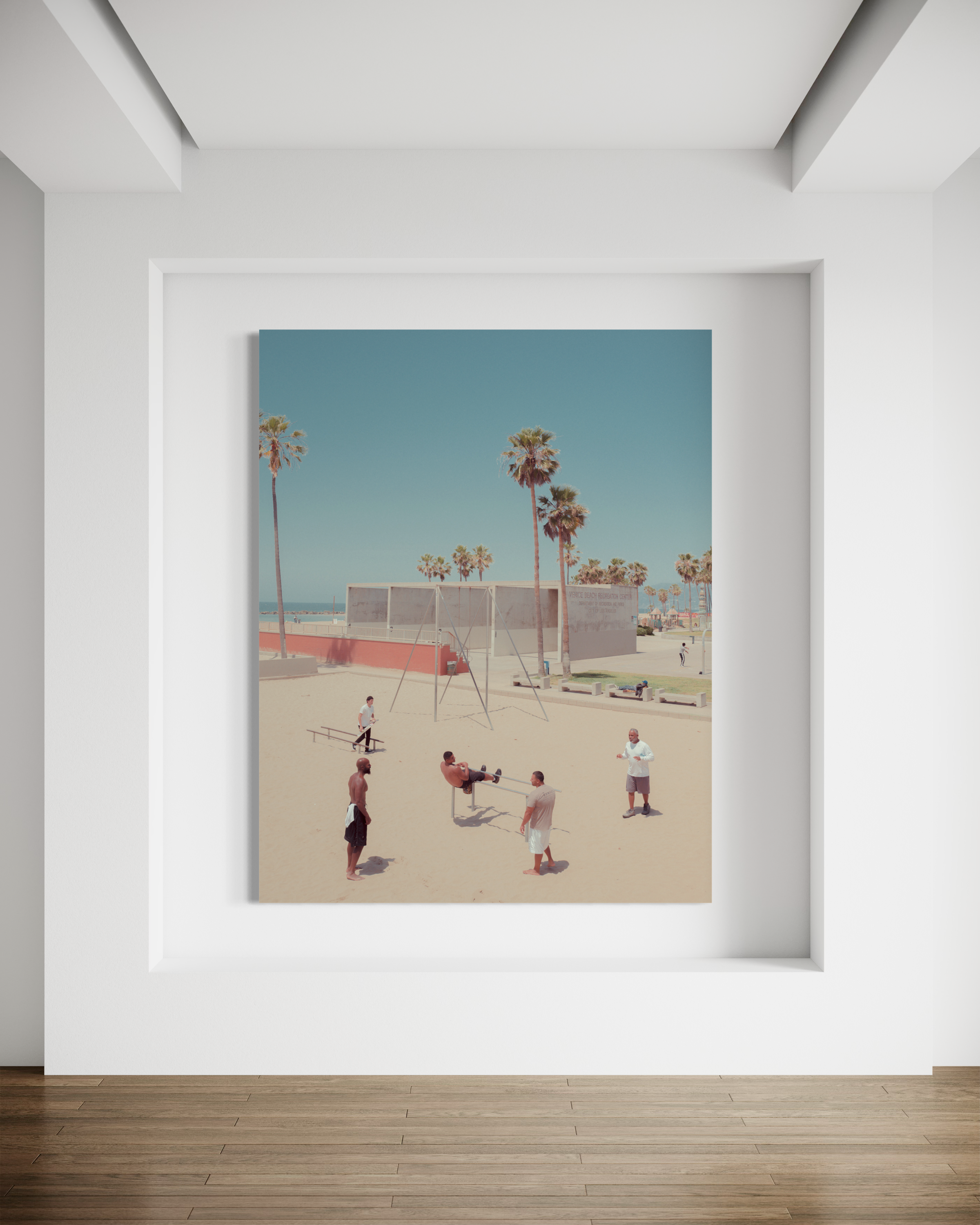 Conversation, Venice Beach, Acrylic .jpeg