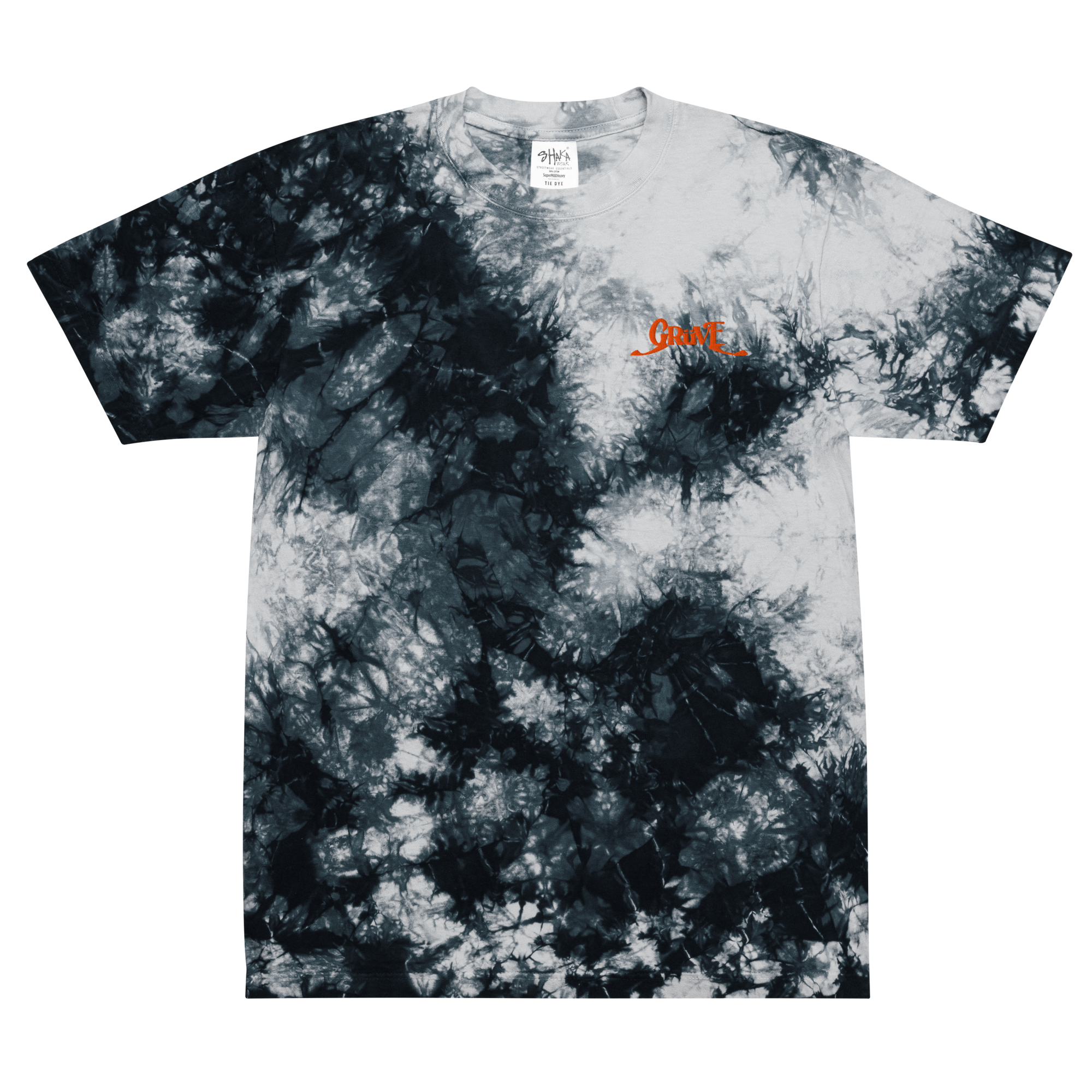 Embroidered Oversized Tie-Dye Shirt
