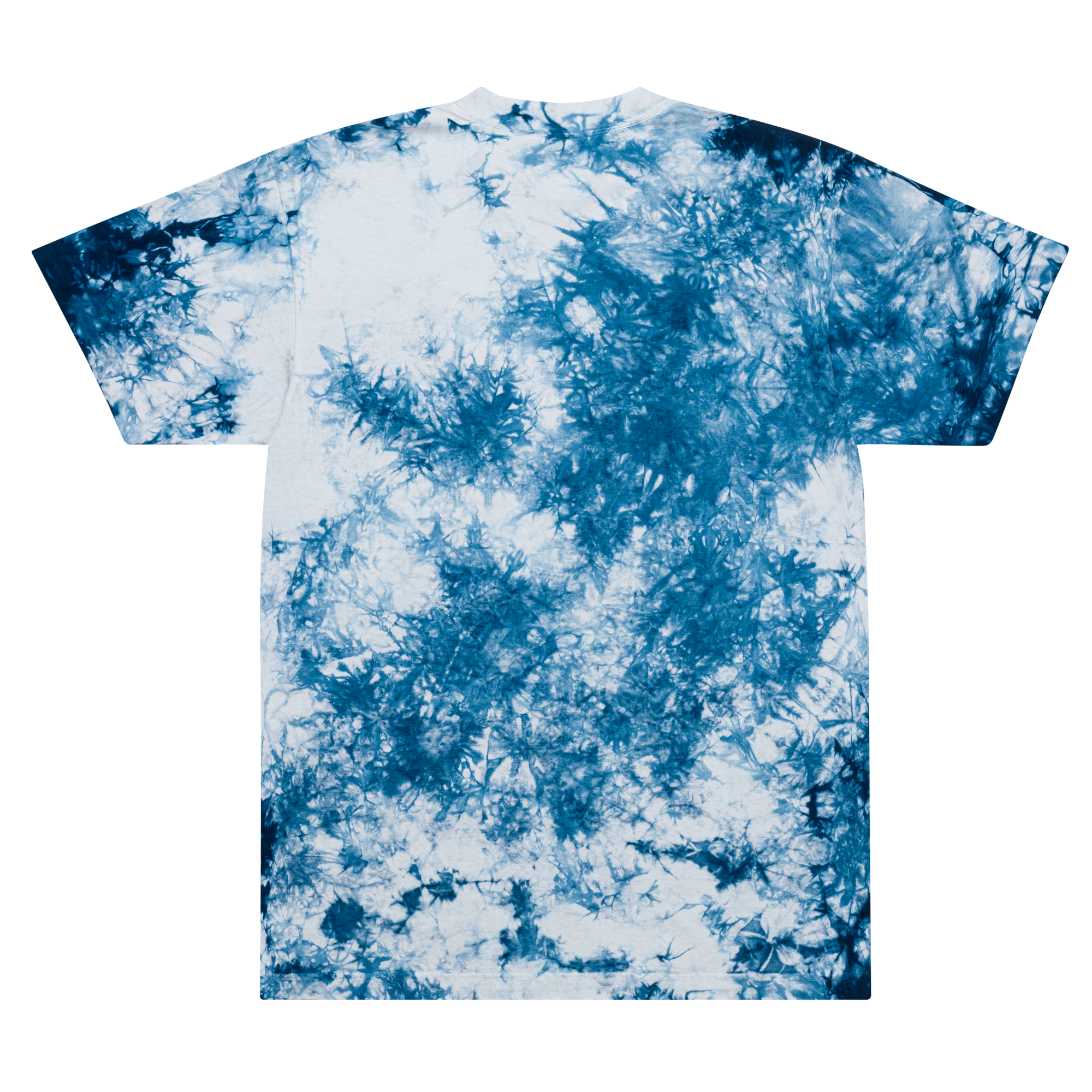 Embroidered Oversized Tie-Dye Shirt