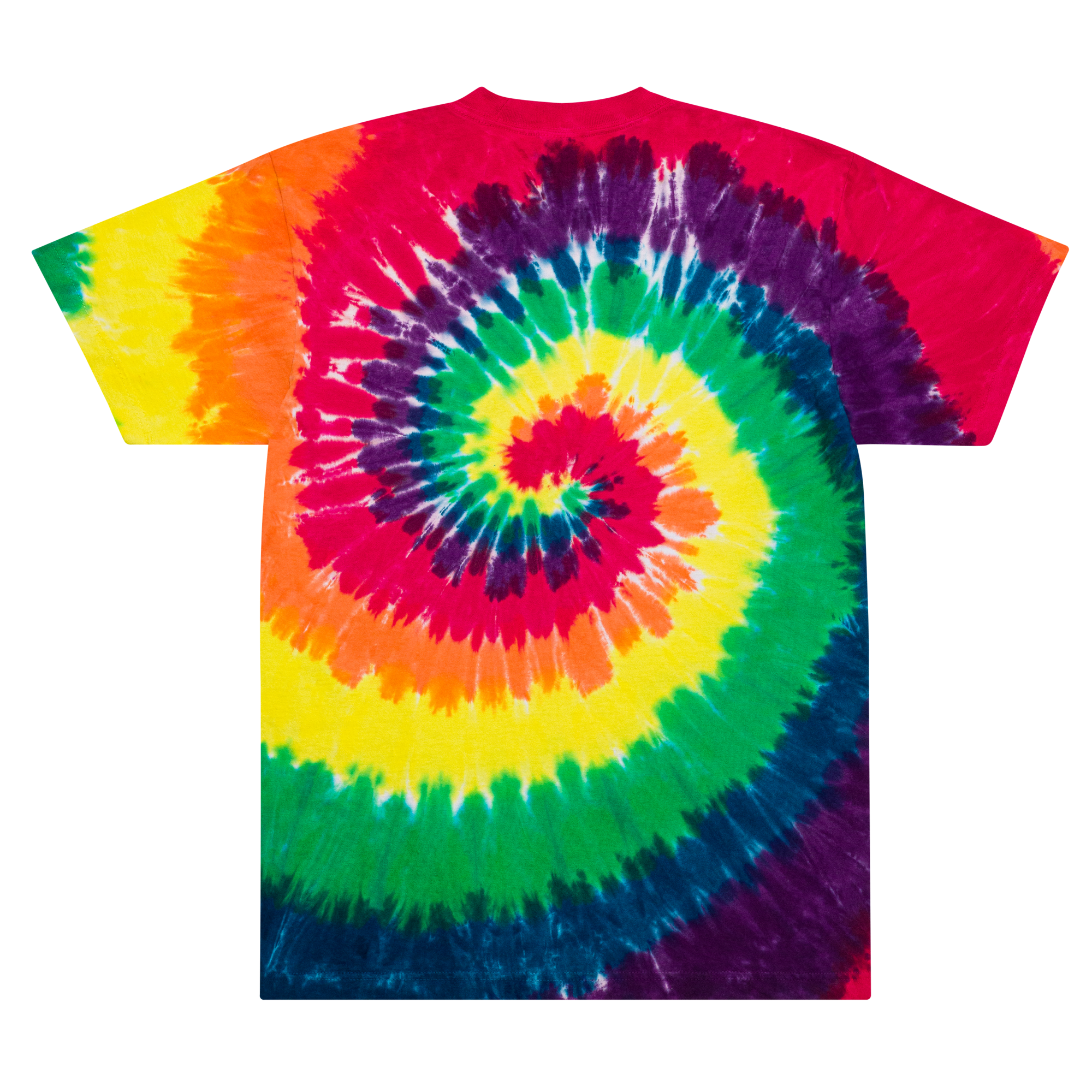 Embroidered Oversized Tie-Dye Shirt