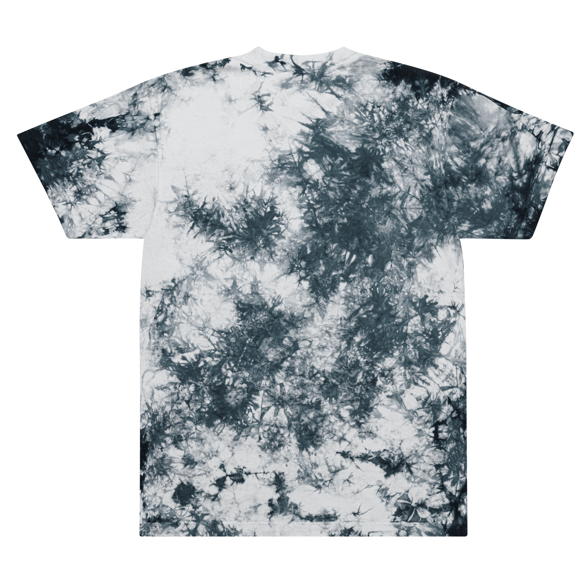 Embroidered Oversized Tie-Dye Shirt
