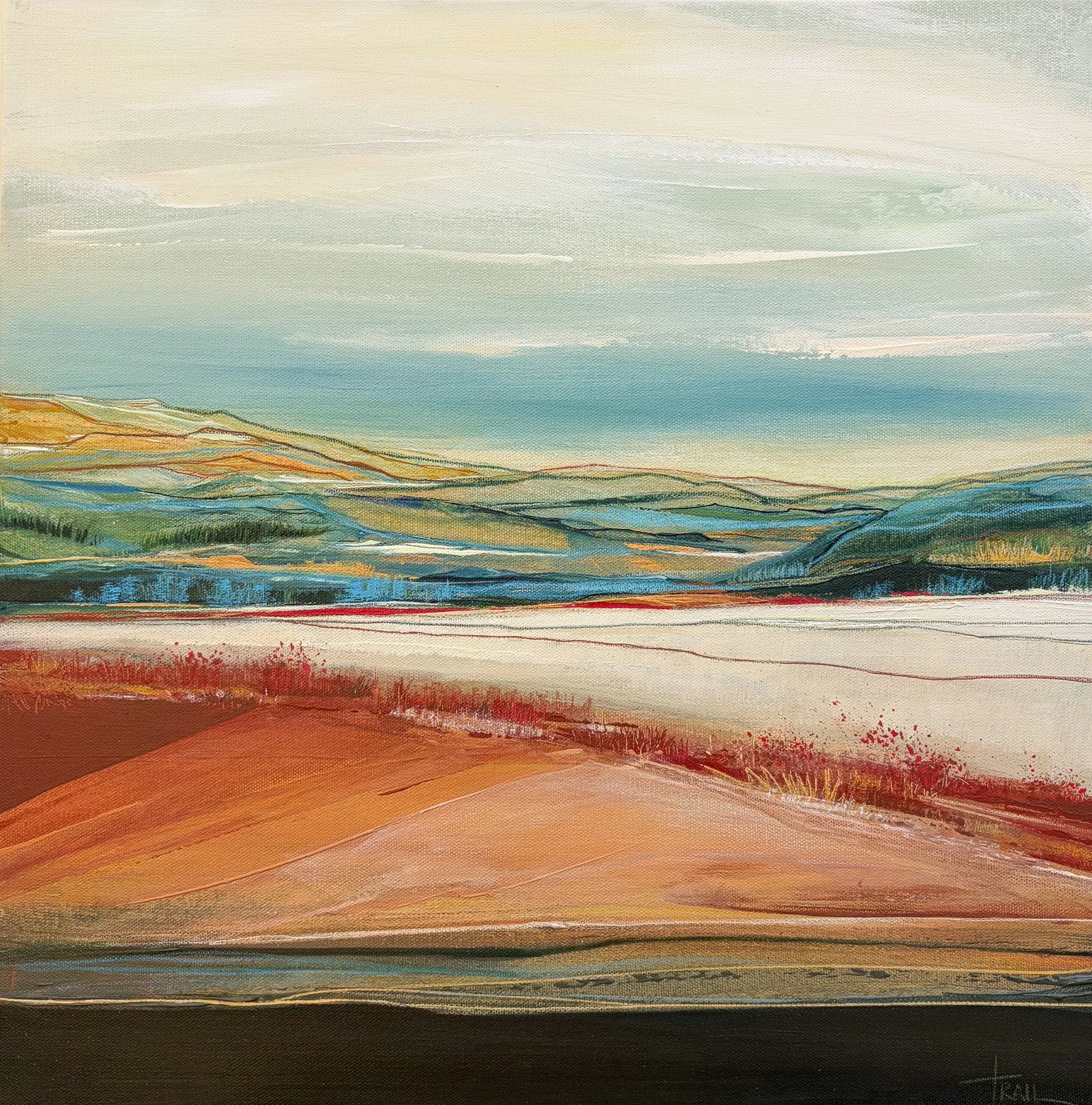 BLUE RIDGE  ::  20" x 20"
