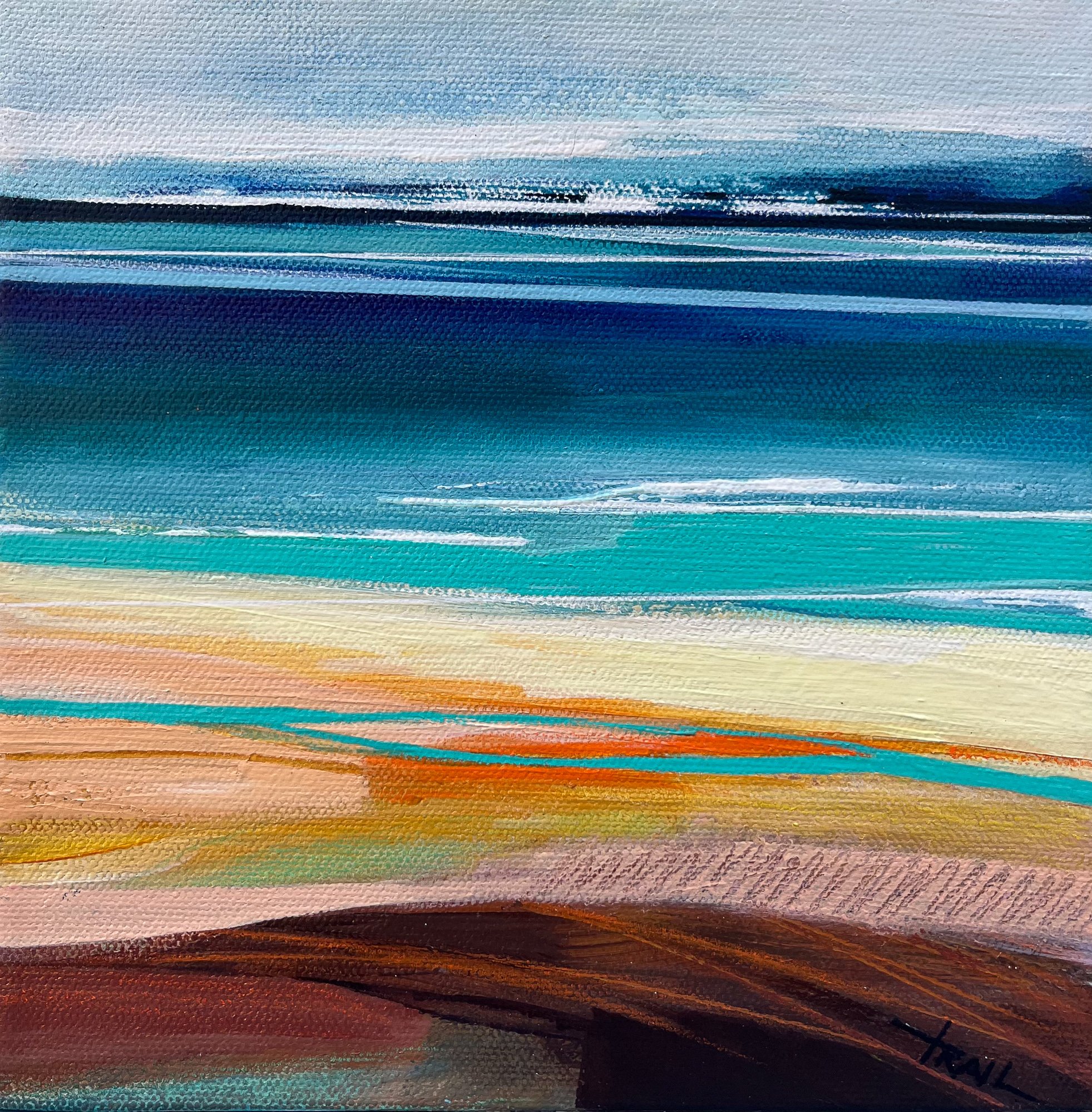 SEA JEWEL I  ::  8" x 8"