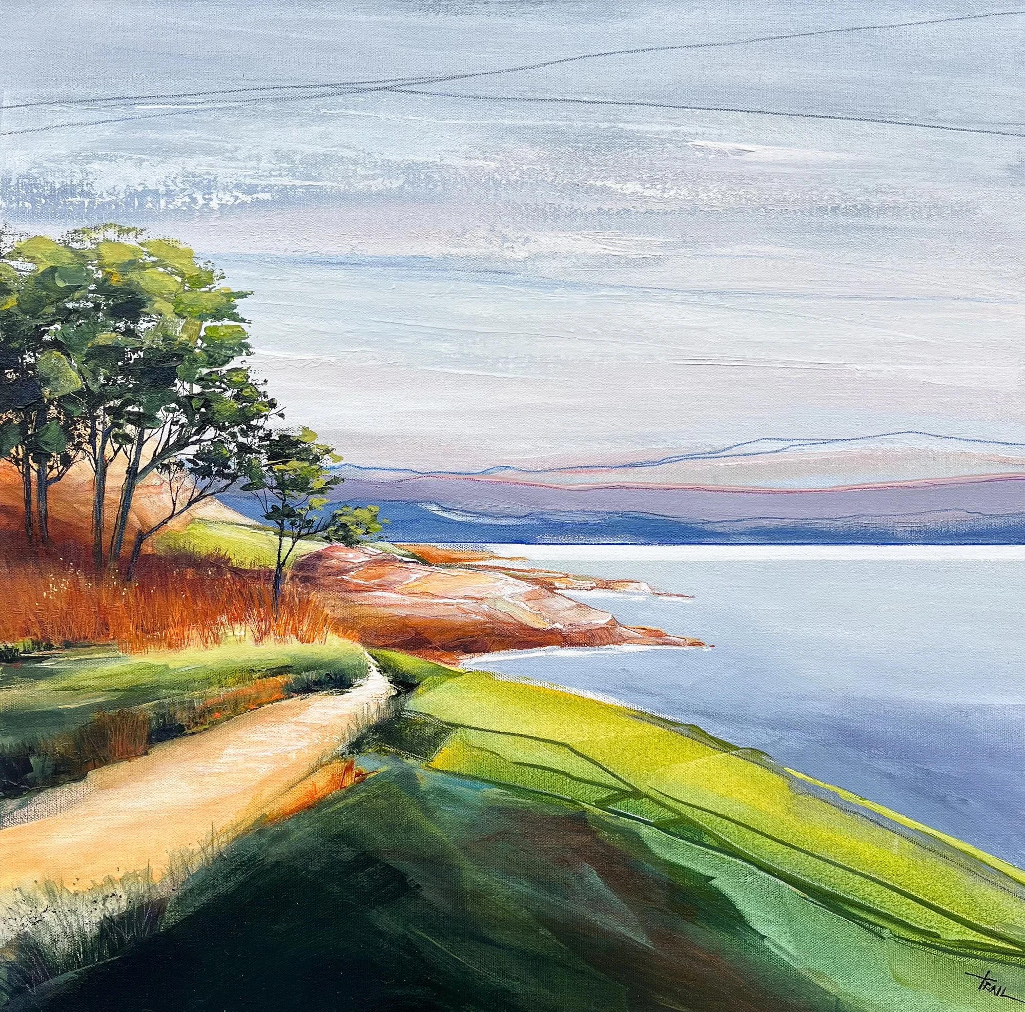 BEYOND THE BLUFF ::  24" x 24"  