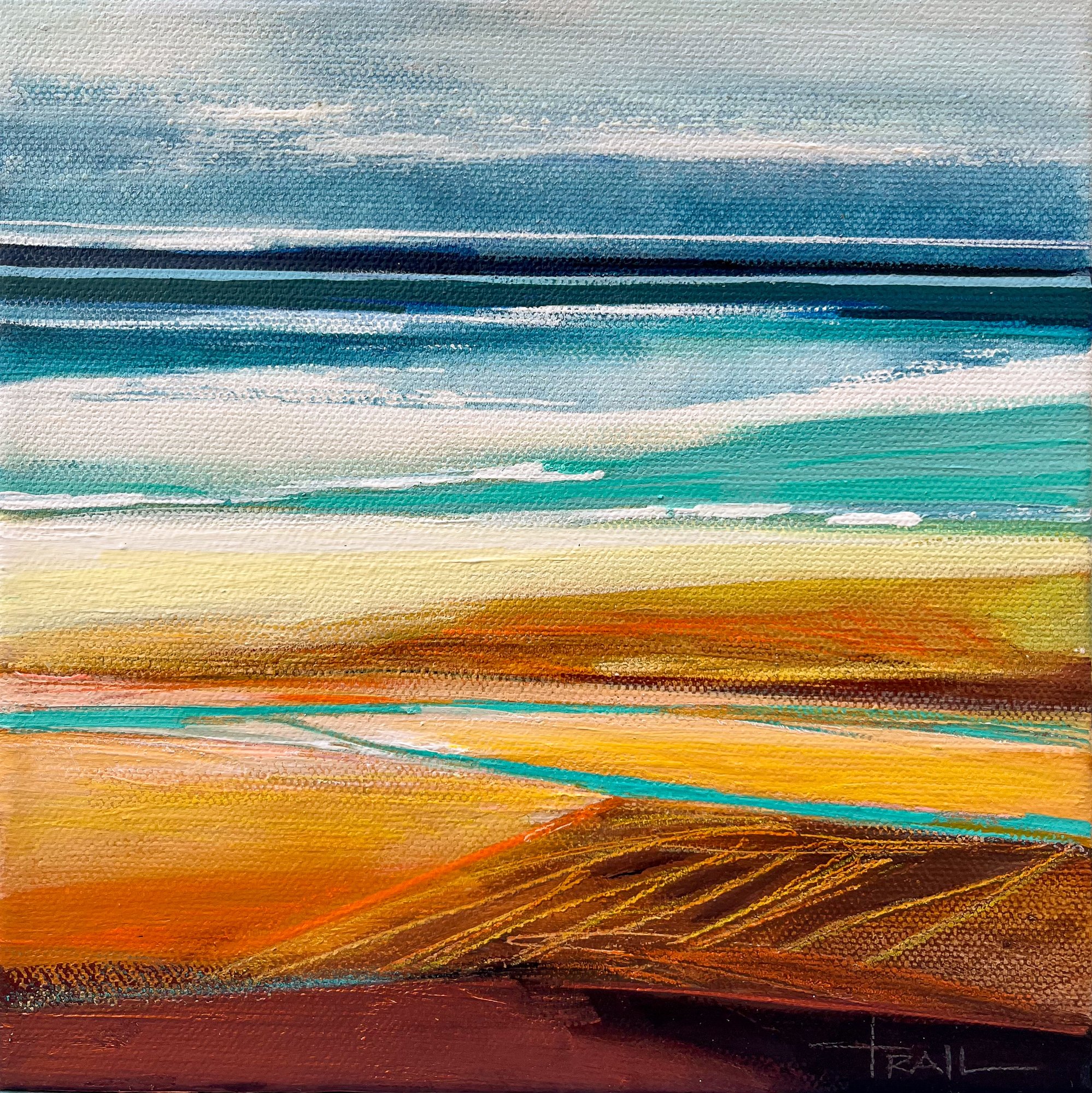 SEA JEWEL III  ::  8" x 8"