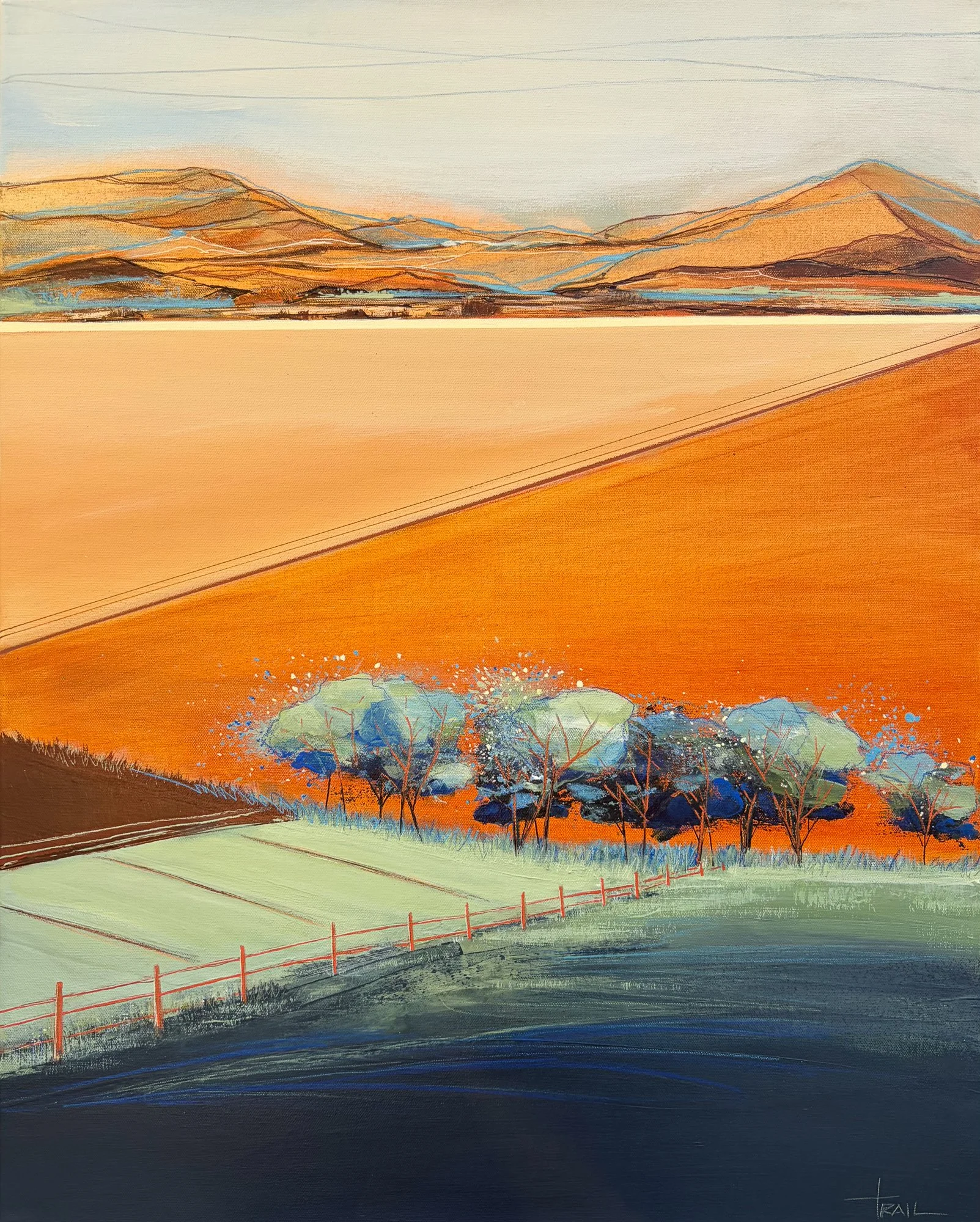 BURNISHED PLAINS::  30" x 24"  

Available through Idaho Art Gallery