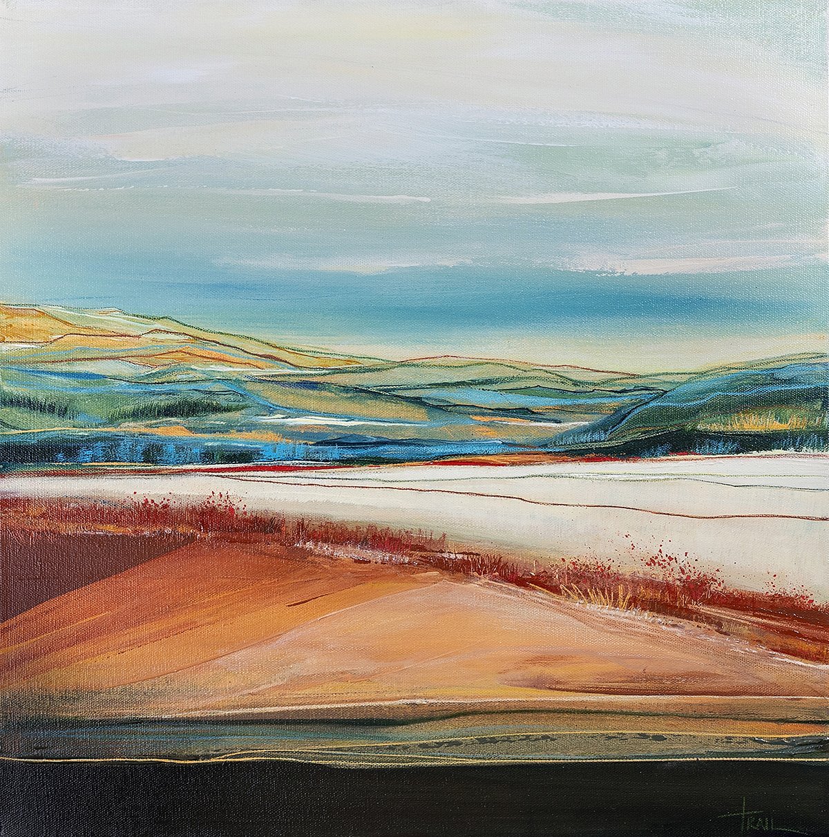BLUE RIDGE:  20" x 20"     🔴

Sold Idaho Art Gallery