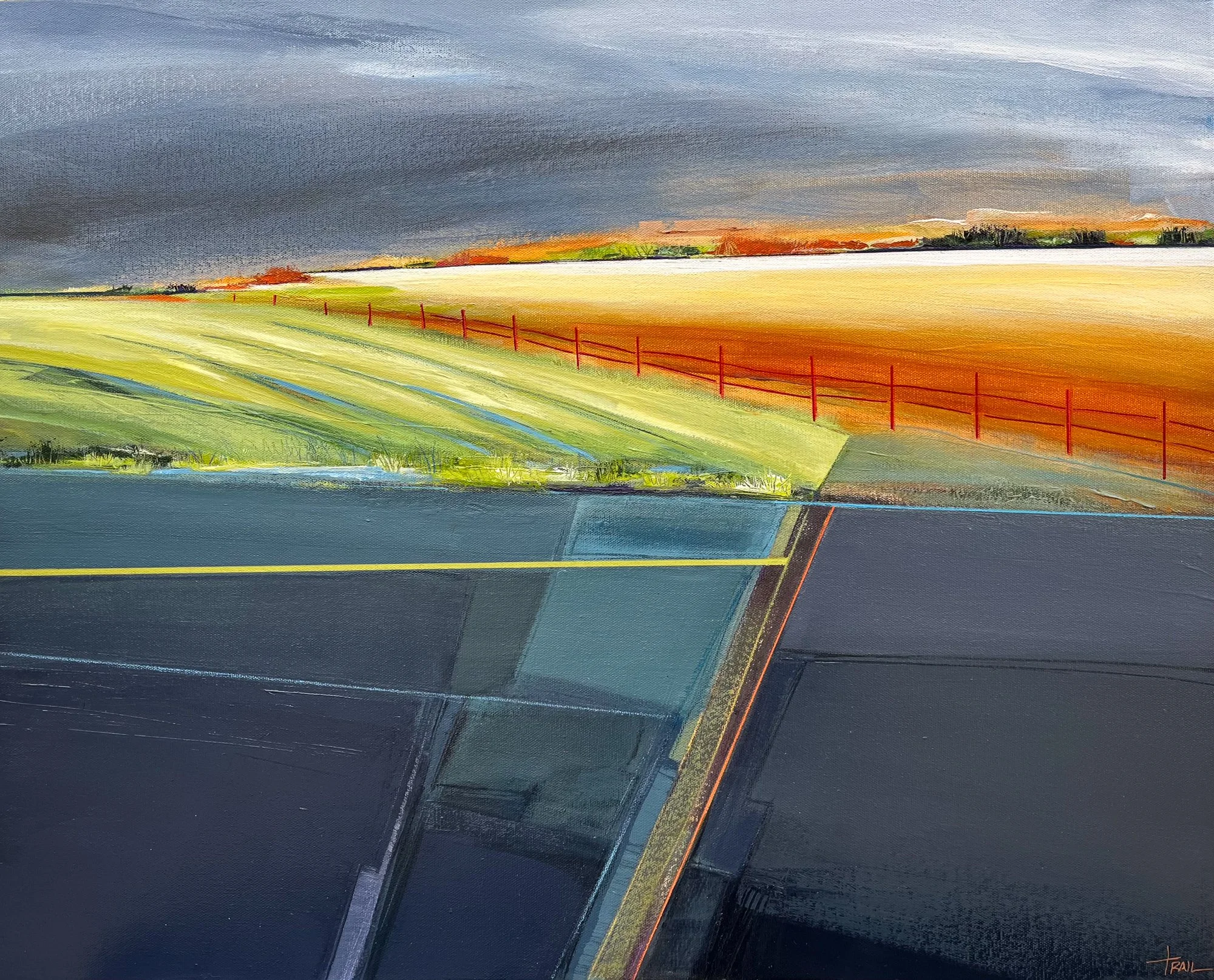 CHASING DUSK ::  24" x 30"  