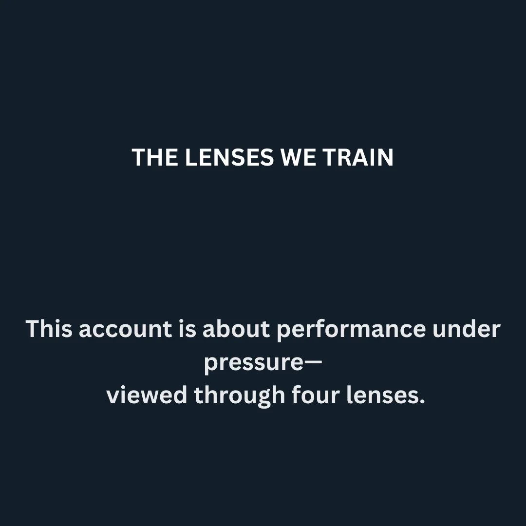 Here&rsquo;s how to read this account.

Most performance breakdowns don&rsquo;t come from effort, talent, or motivation. They come from misalignment&mdash;between where someone is aiming, what they&rsquo;re noticing, how they respond under pressure, 