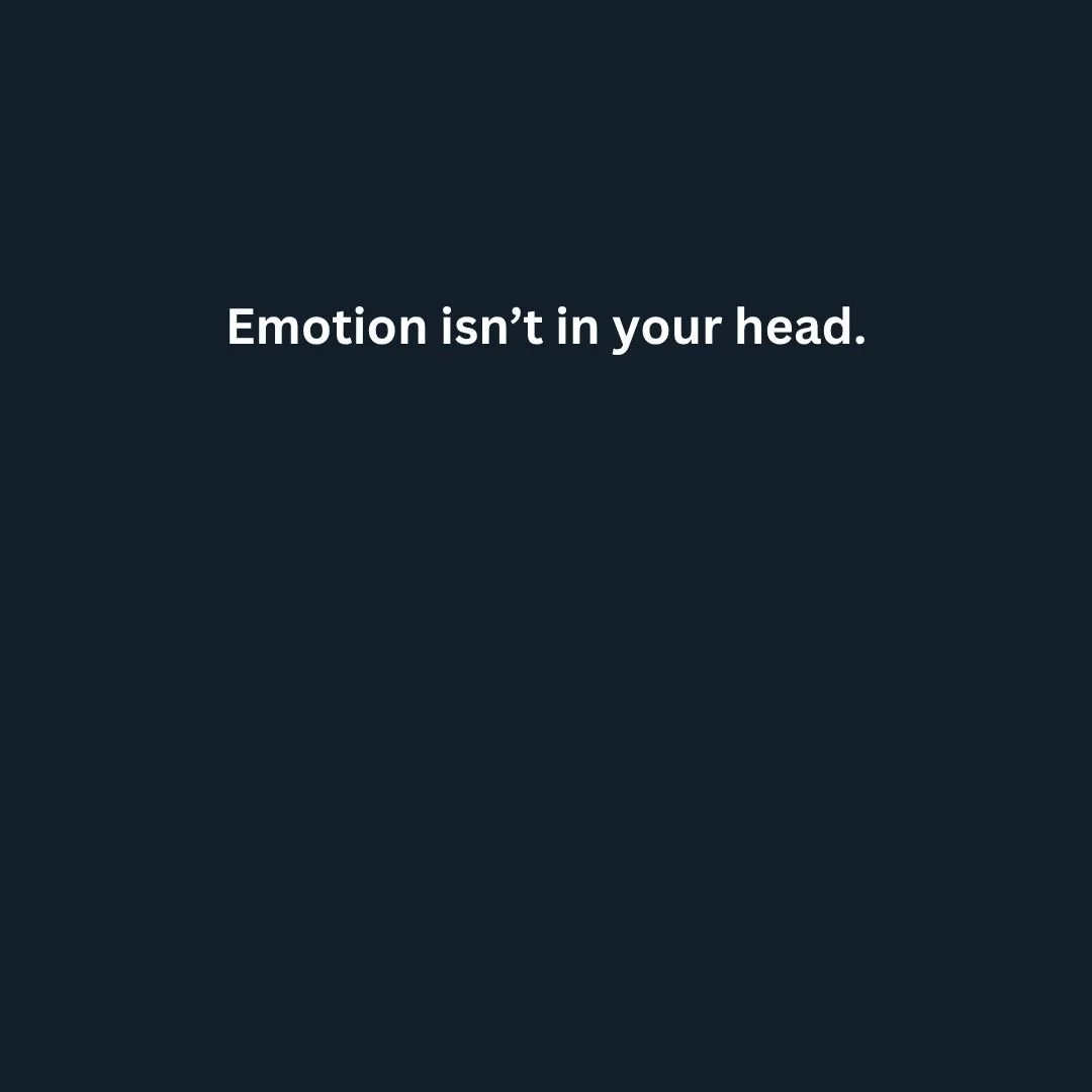 Most people treat emotions like problems to solve.

They label them.
They judge them.
They try to get rid of them.

That&rsquo;s why they get stuck.

Emotions are not static.

They&rsquo;re physiological &mdash; changes in heart rate, breath, muscle 