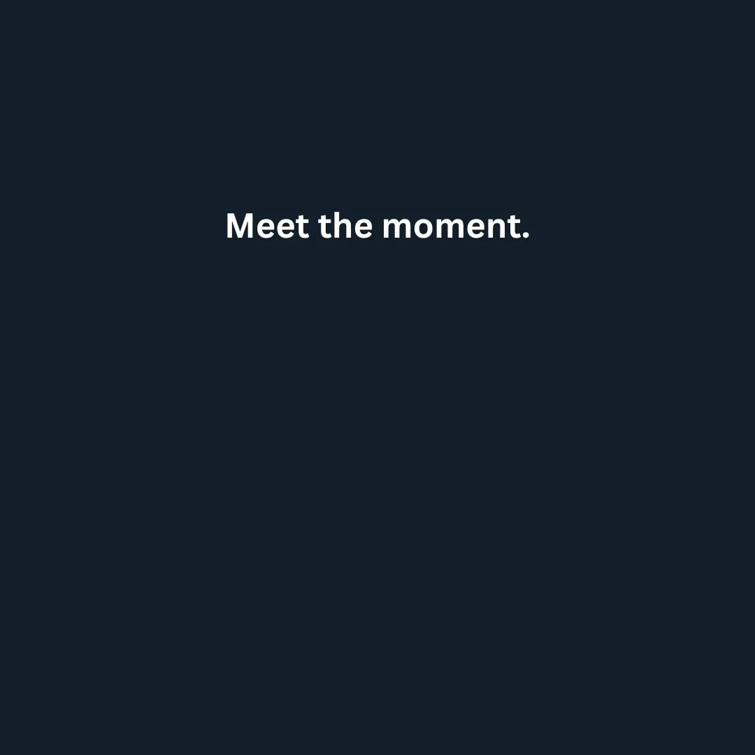 Most people try to escape pressure.

Wait for it to settle.
Wait to feel better.
Wait to be ready.

That&rsquo;s not how performance works.

Pressure is part of the moment.

Meeting the moment means:

Seeing clearly what&rsquo;s happening
Staying ava