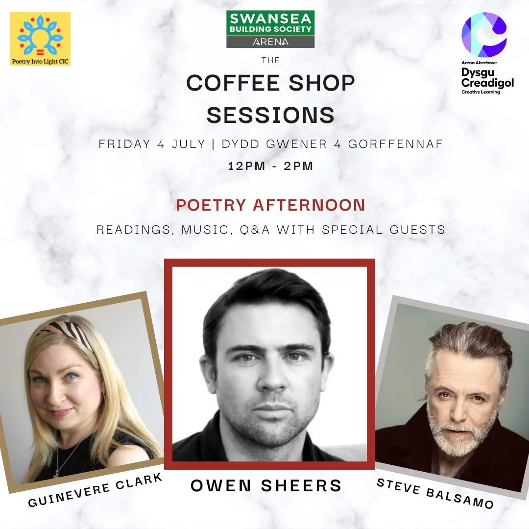 Poetry Afternoon at Swansea Arena with Owen Sheers & Steve Balsamo
