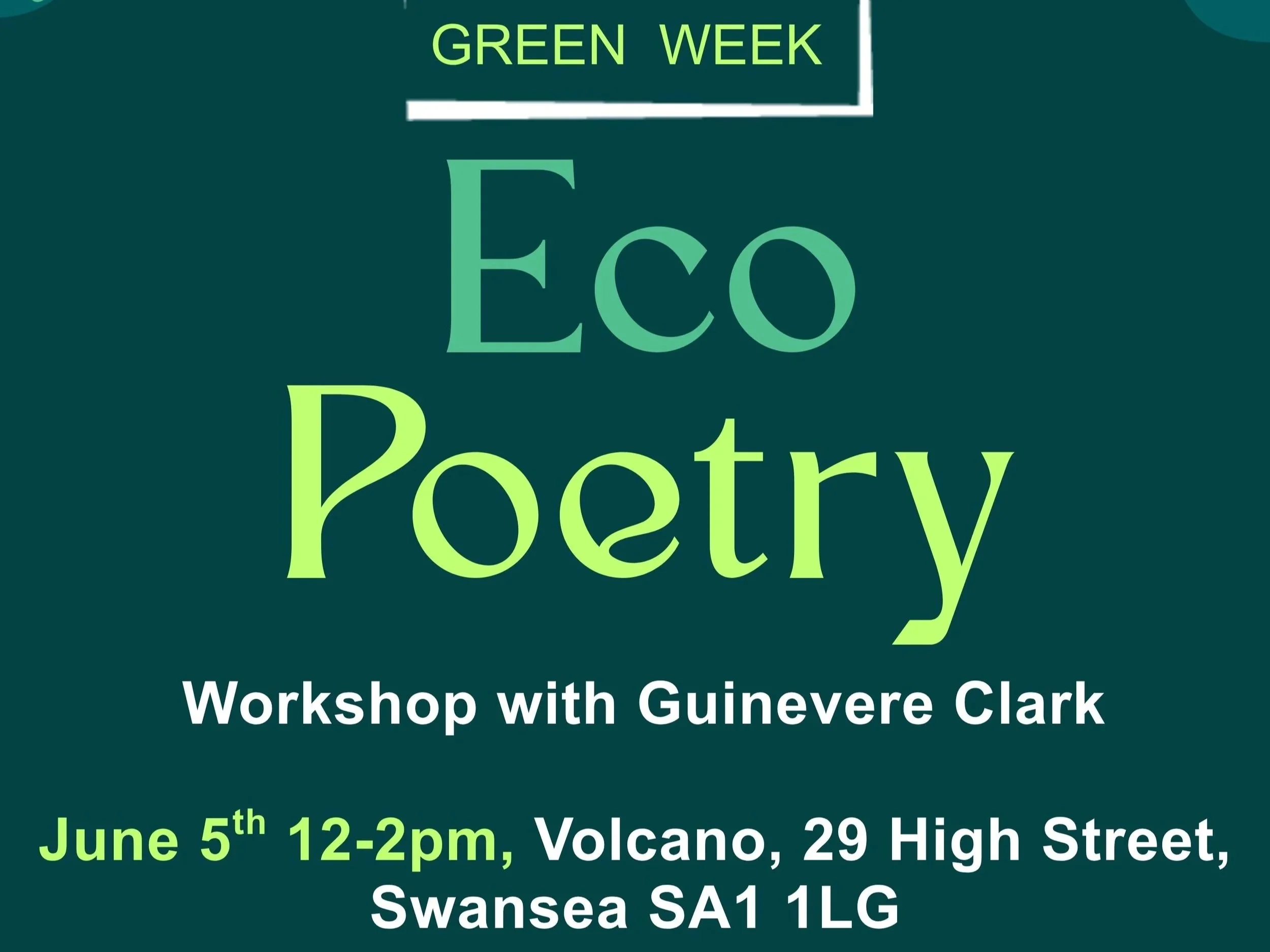 Eco Poetry Workshop  - Volcano Theatre