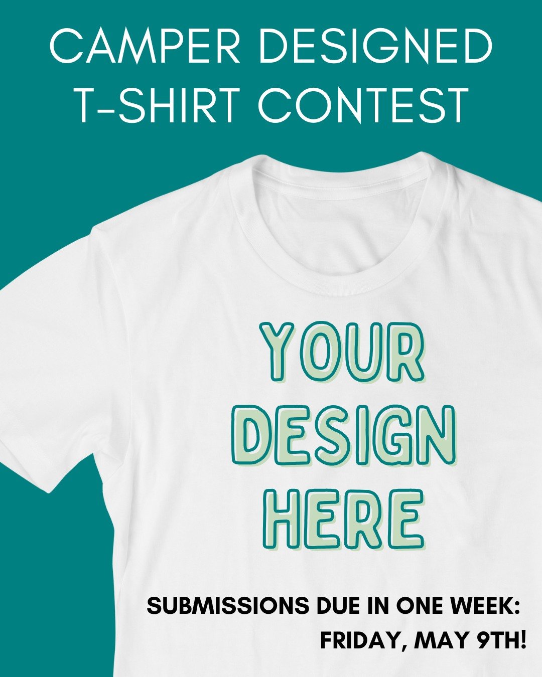 β³ One Week Left! Design Camp Downer’s Next T-Shirt! ππ¨
The deadline is almost here—only ONE WEEK left to submit your design for the Camper Designed T-Shirt Contest!
π The winning design will be featured on an official Camp Downer T-shi