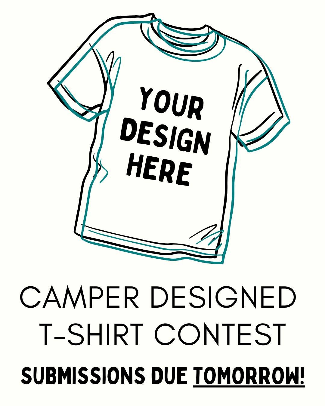 β³ Camper Designed T-shirt contest submissions are due TOMORROW! π¨π
Time’s almost up! Don’t miss your chance to have your design featured on an official Camp Downer T-shirt!
π
Submissions Due: Friday, May 9th
π Visit the link in our bi
