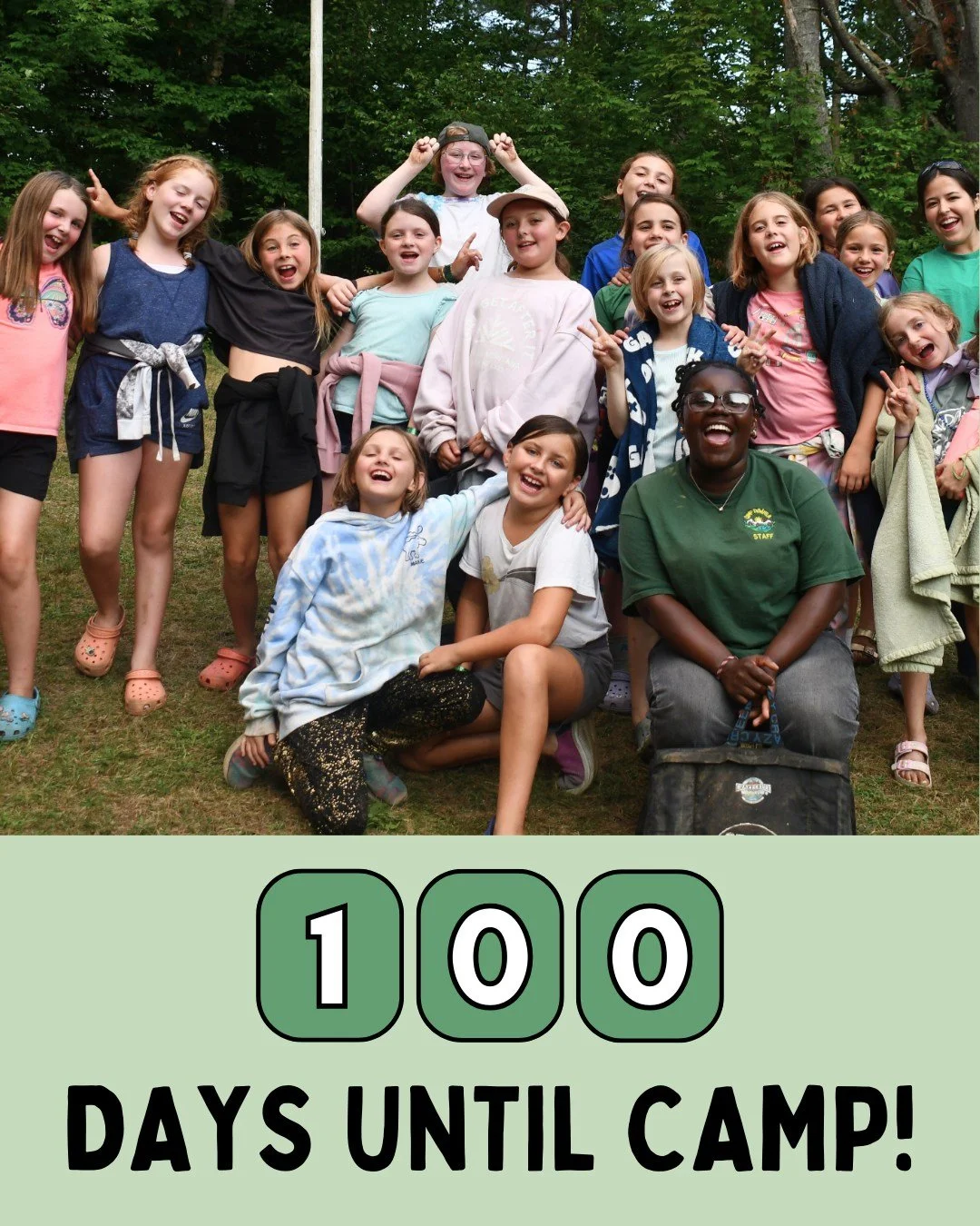 100 days until the first day of camp! The countdown begins! Who's ready for Summer 2026!? ⛺🌲✨

#campdowner #summerofadventure #summer2026