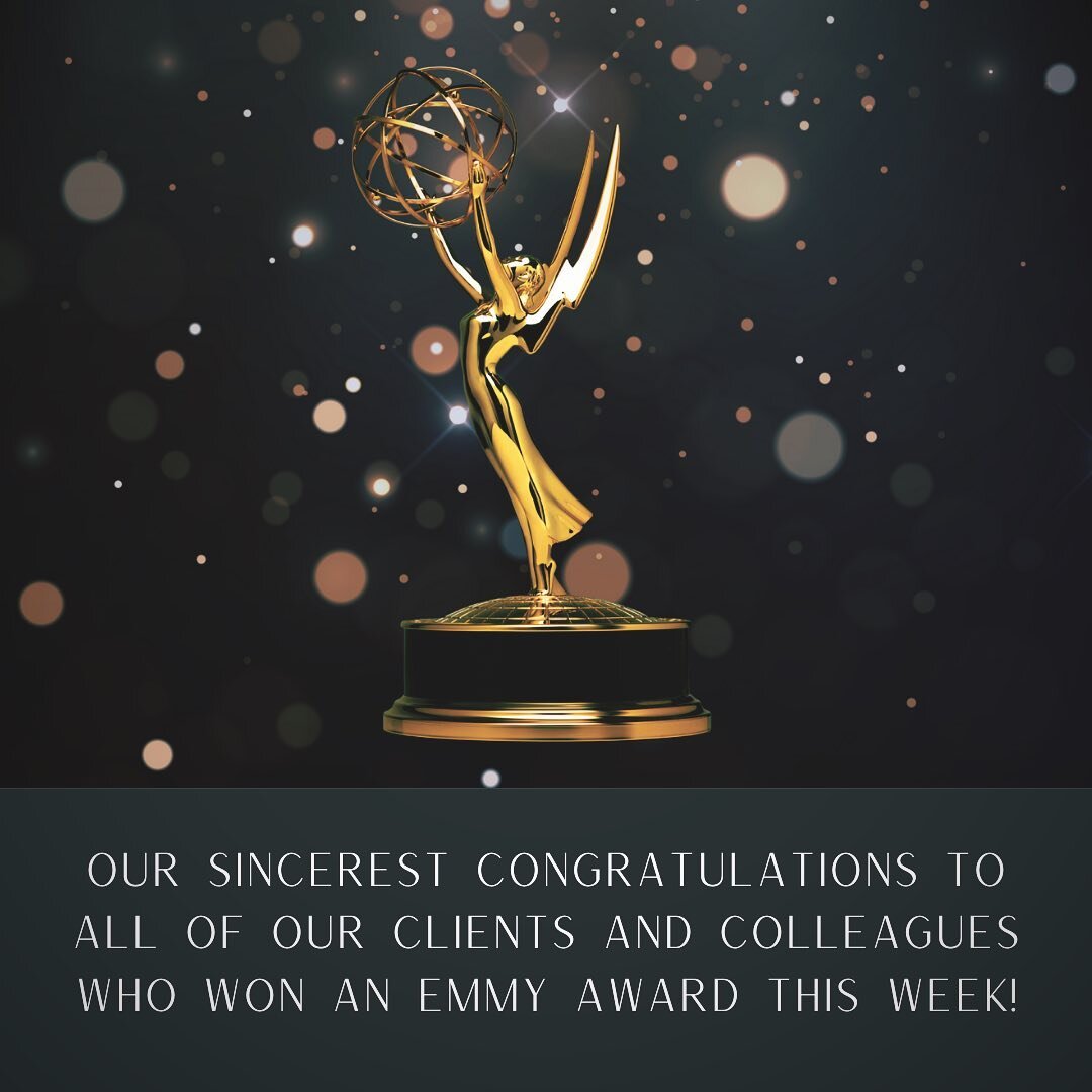 This week was the 75th annual Emmy Awards, and some of our past clients and colleagues were winners! Huge congratulations to all of you, and cheers to your continued success! 🎉🍾👏