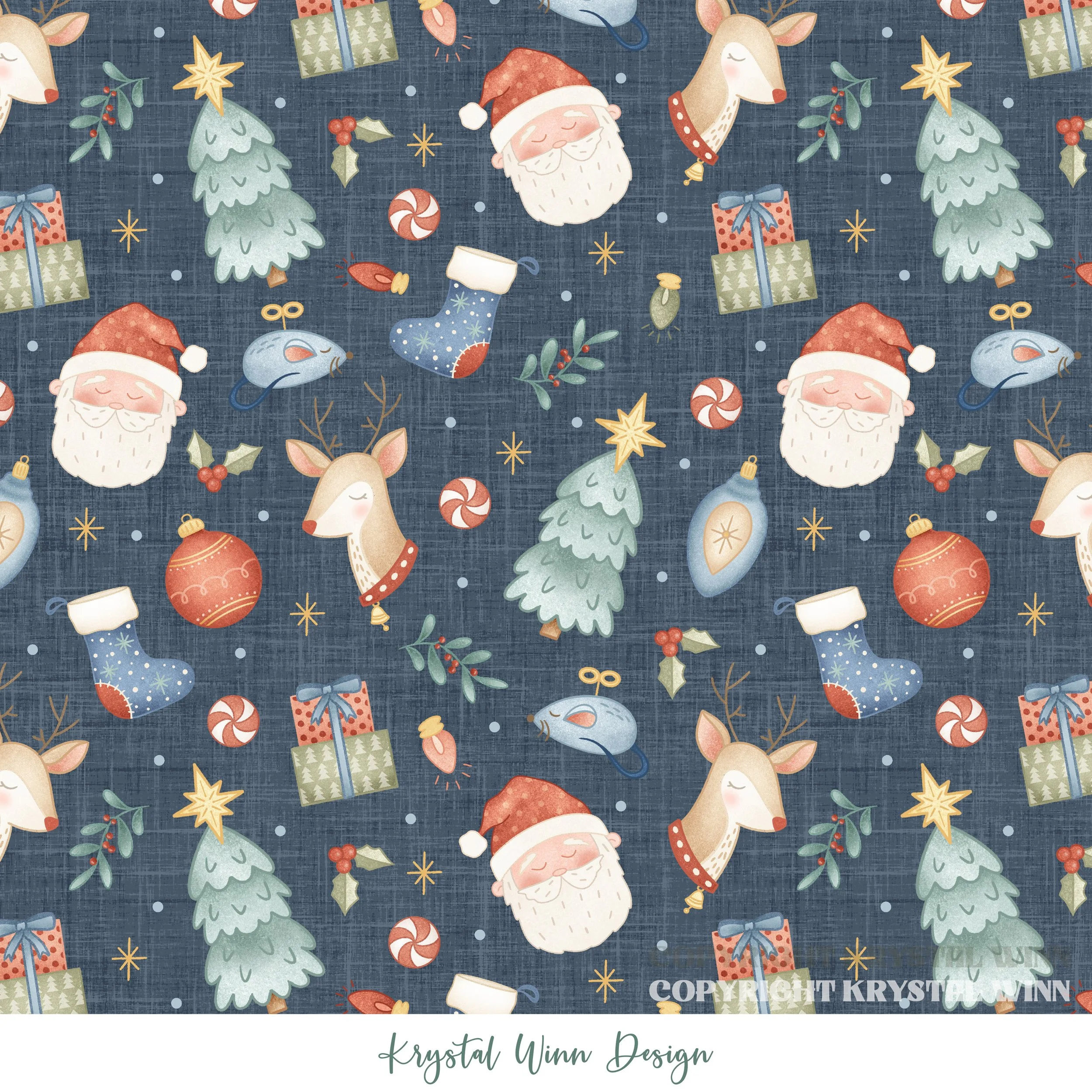 Dear Santa Night Before Christmas Navy.jpg
