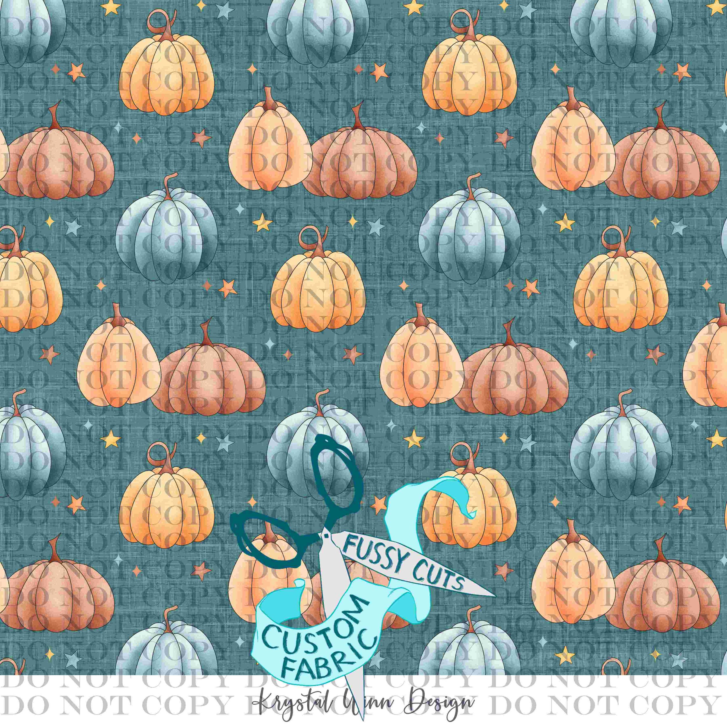 Candy Corn Harvest Pumpkins Teal.jpg